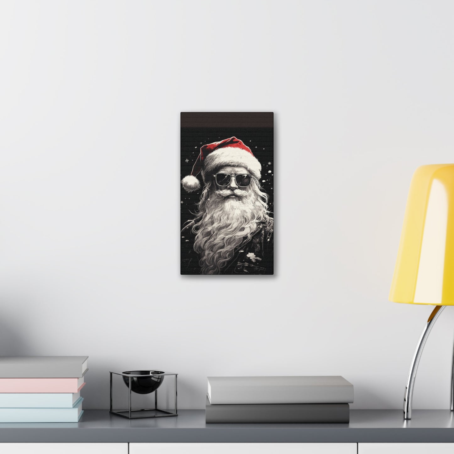 Hip Santa - Canvas Stretched, 0.75" - Christmas