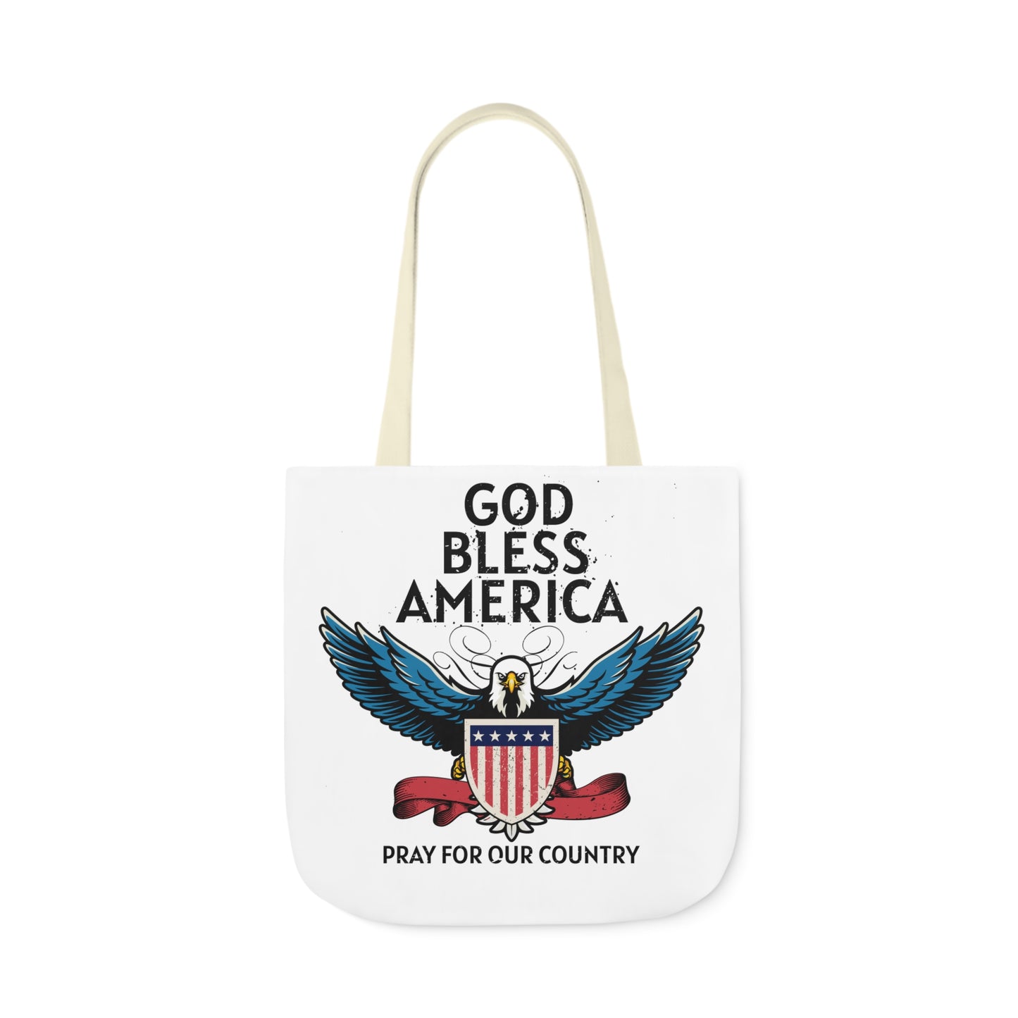 God Bless - Canvas Tote Bag, 5-Color Straps Mother's Day - Father's Day