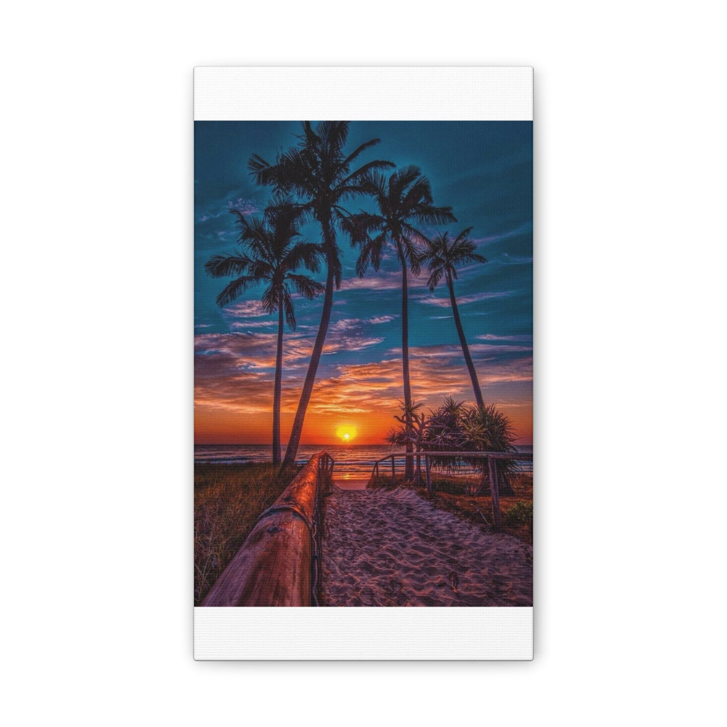 Sunset Palms - Canvas Stretched, 0.75"