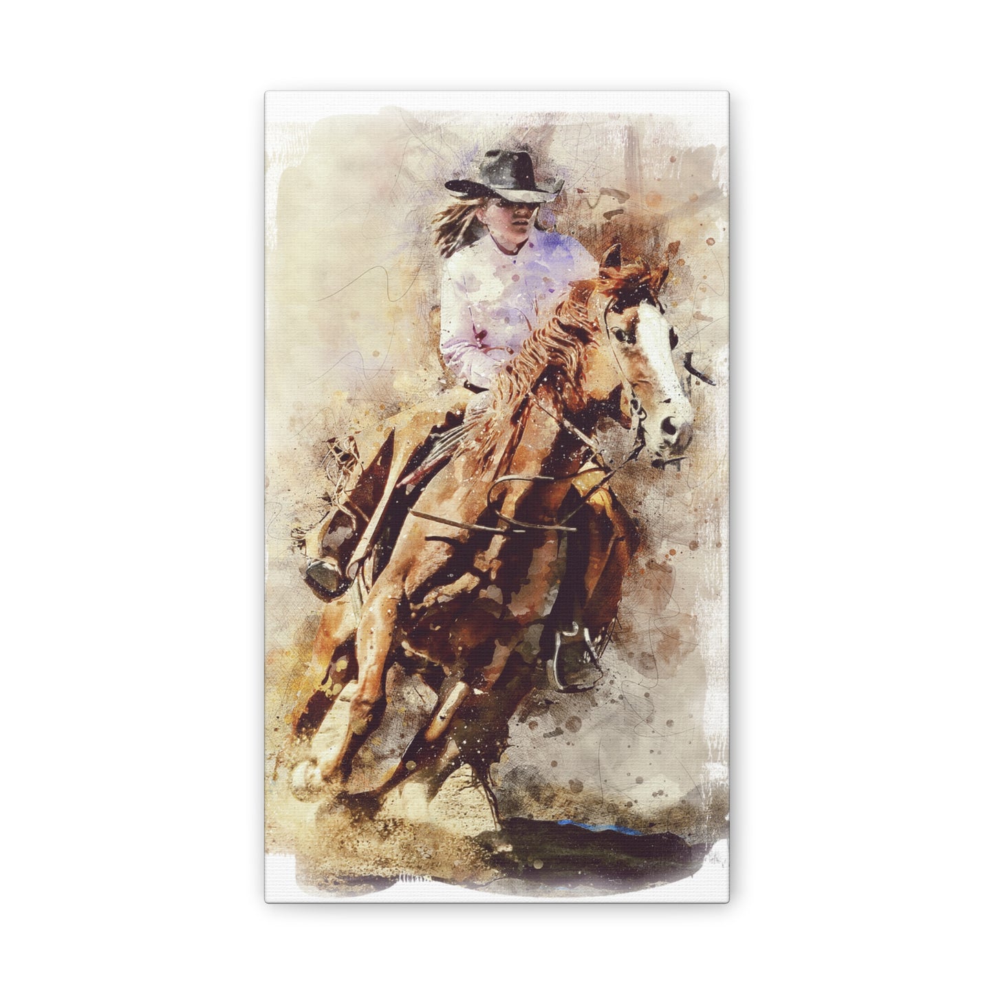 Barrel Racer - Canvas Stretched, 0.75" - Mother's Day