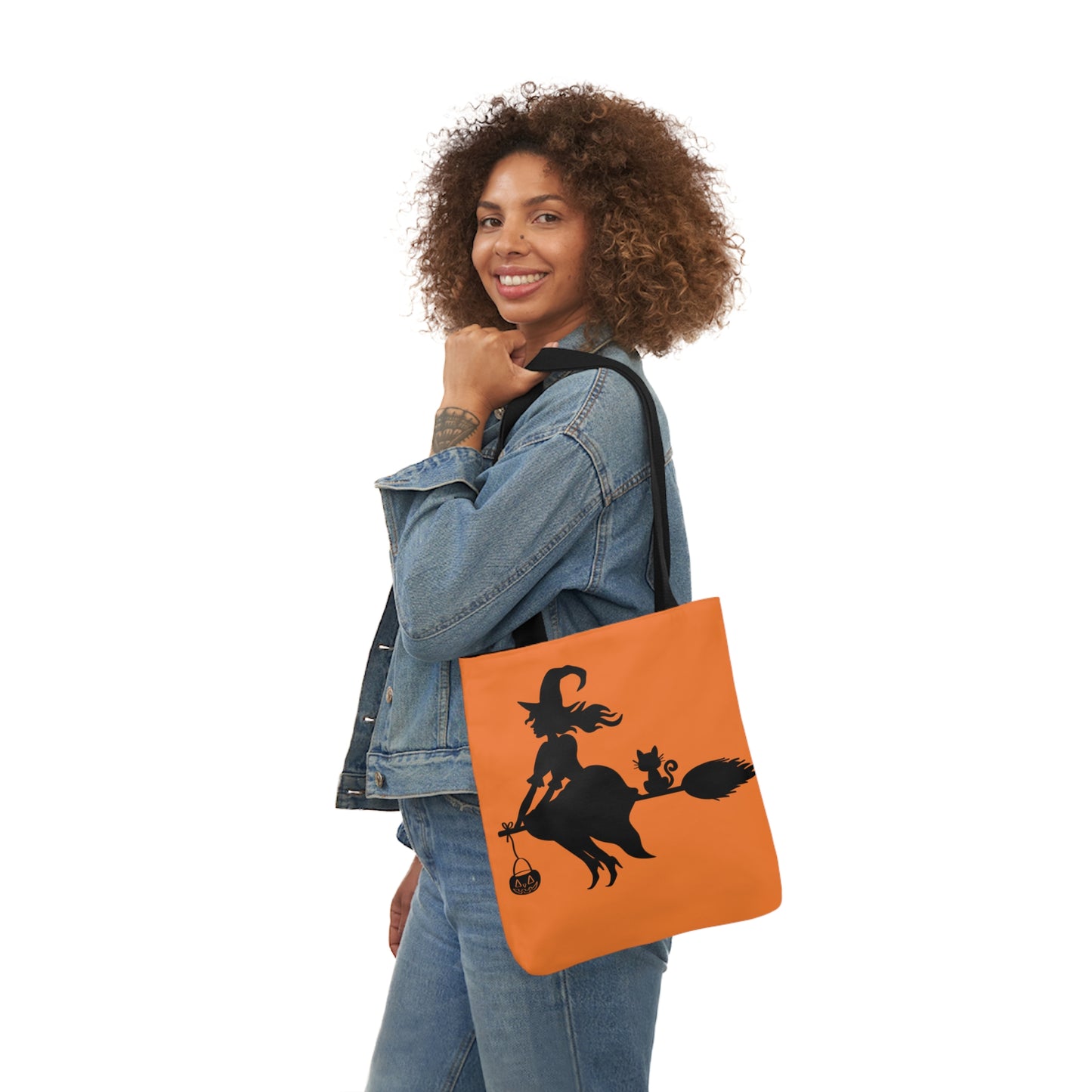 Witch - Canvas Tote Bag, 5-Color Straps - Halloween