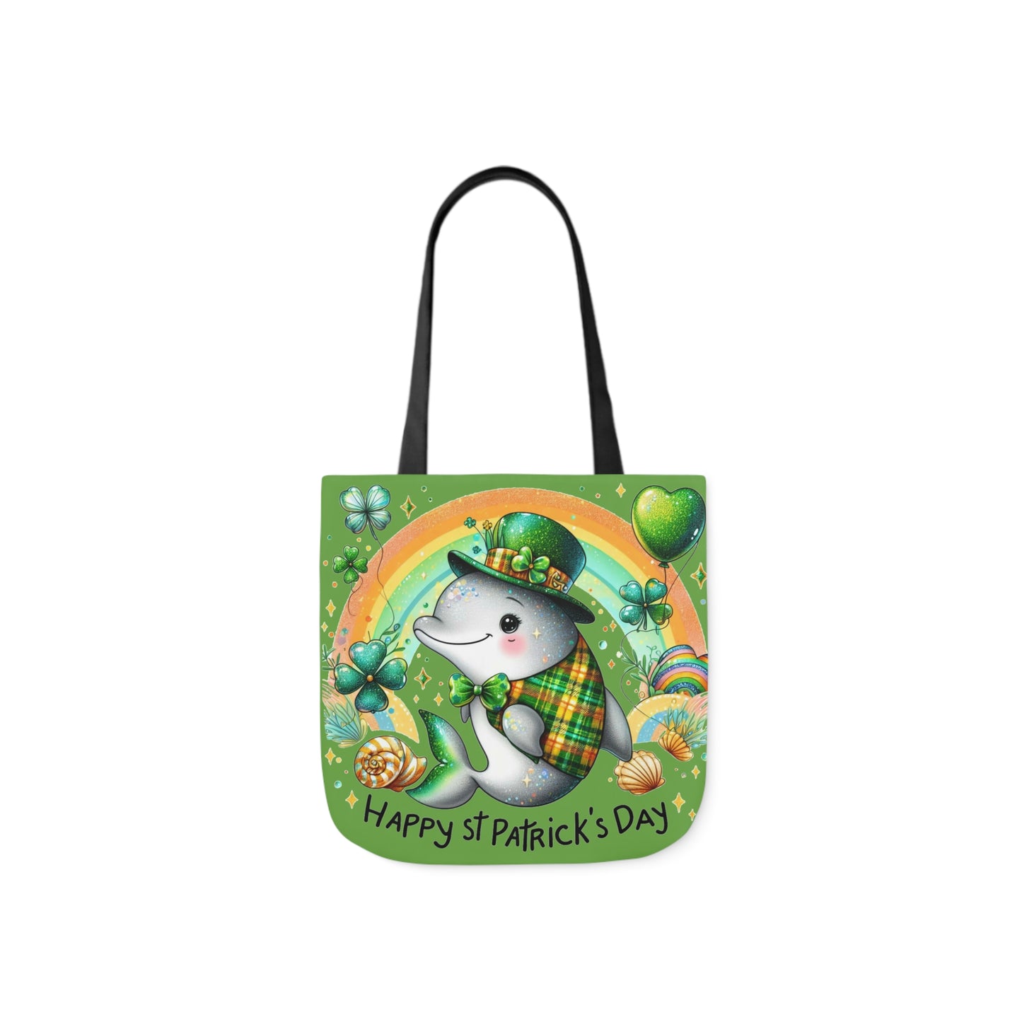 St. Patricks - Canvas Tote Bag, 5-Color Straps