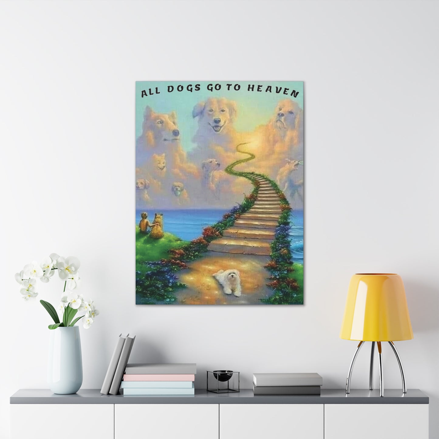 All Dogs Go to Heaven - Canvas Stretched, 0.75"