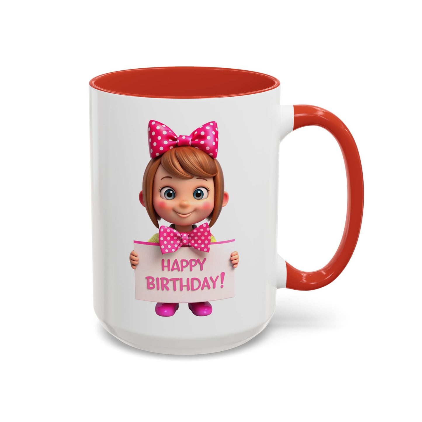 Happy Birthday - Accent Coffee Mug (11, 15oz)