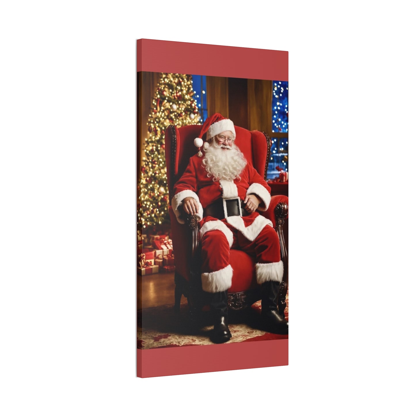 Santa - Canvas Stretched, 0.75" - Christmas