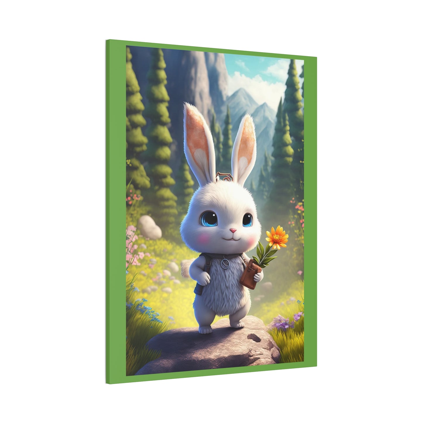 Bunny - Canvas Stretched, 0.75" - Easter