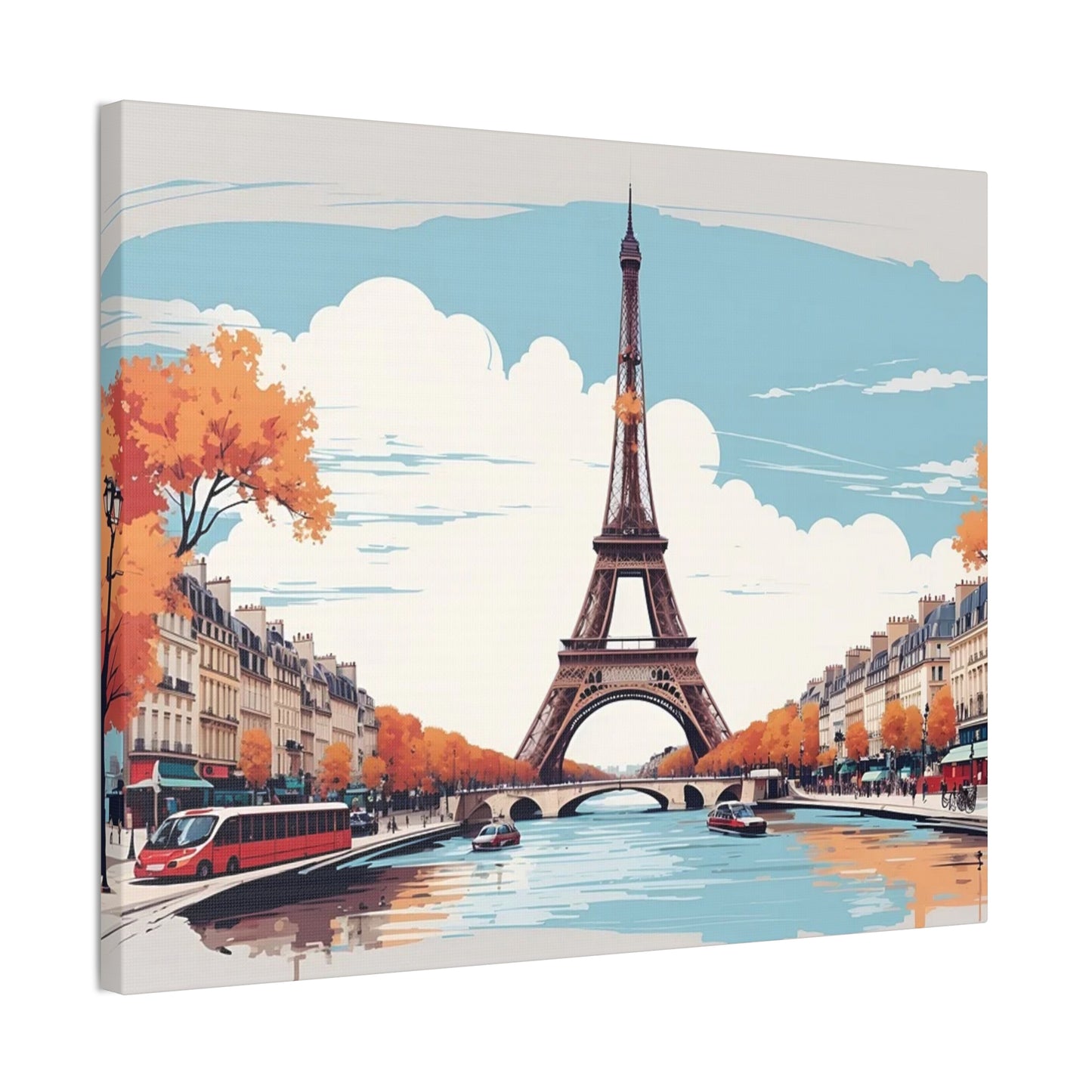 Eiffel Tower - Canvas Stretched, 0.75"