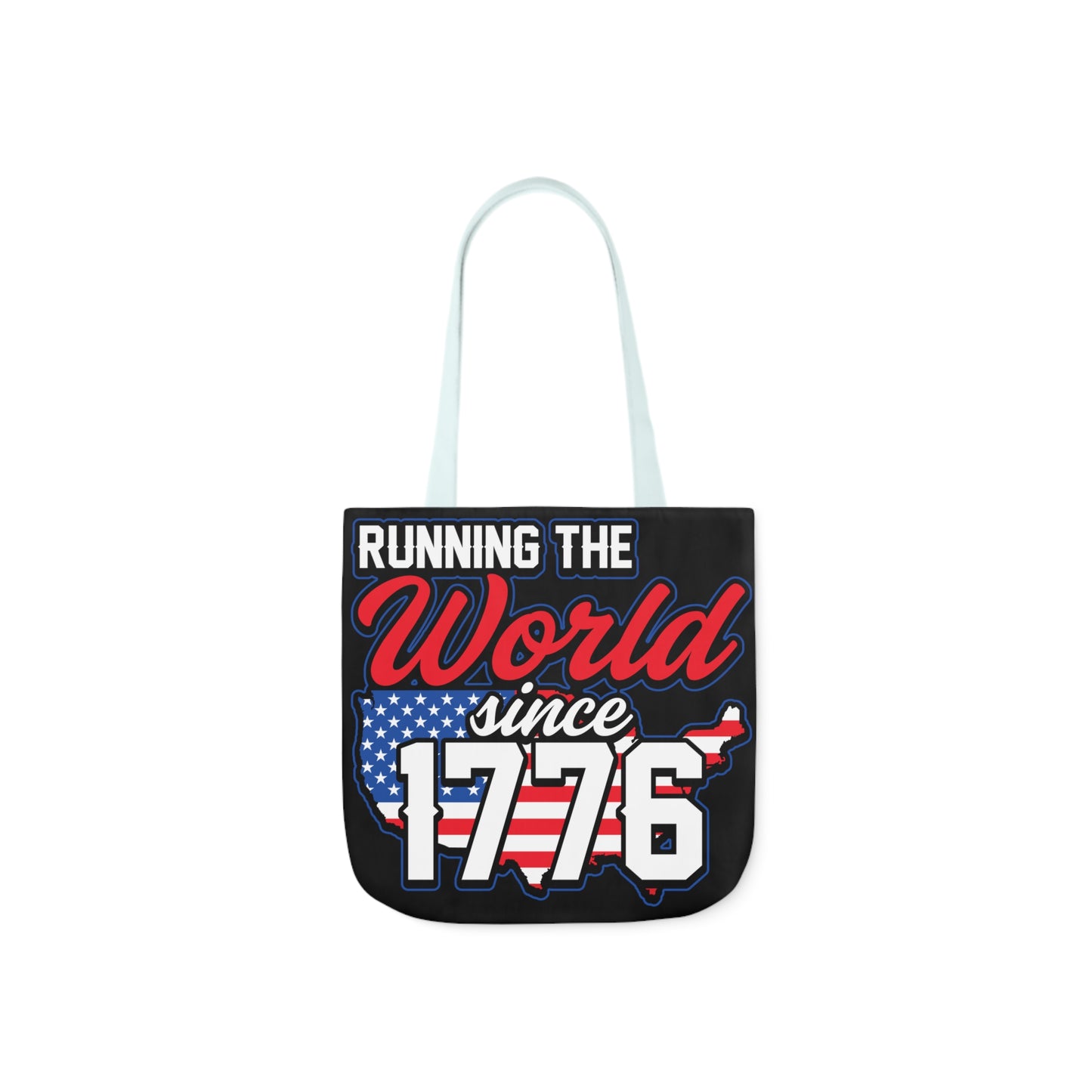 Running the World - Canvas Tote Bag, 5-Color Straps