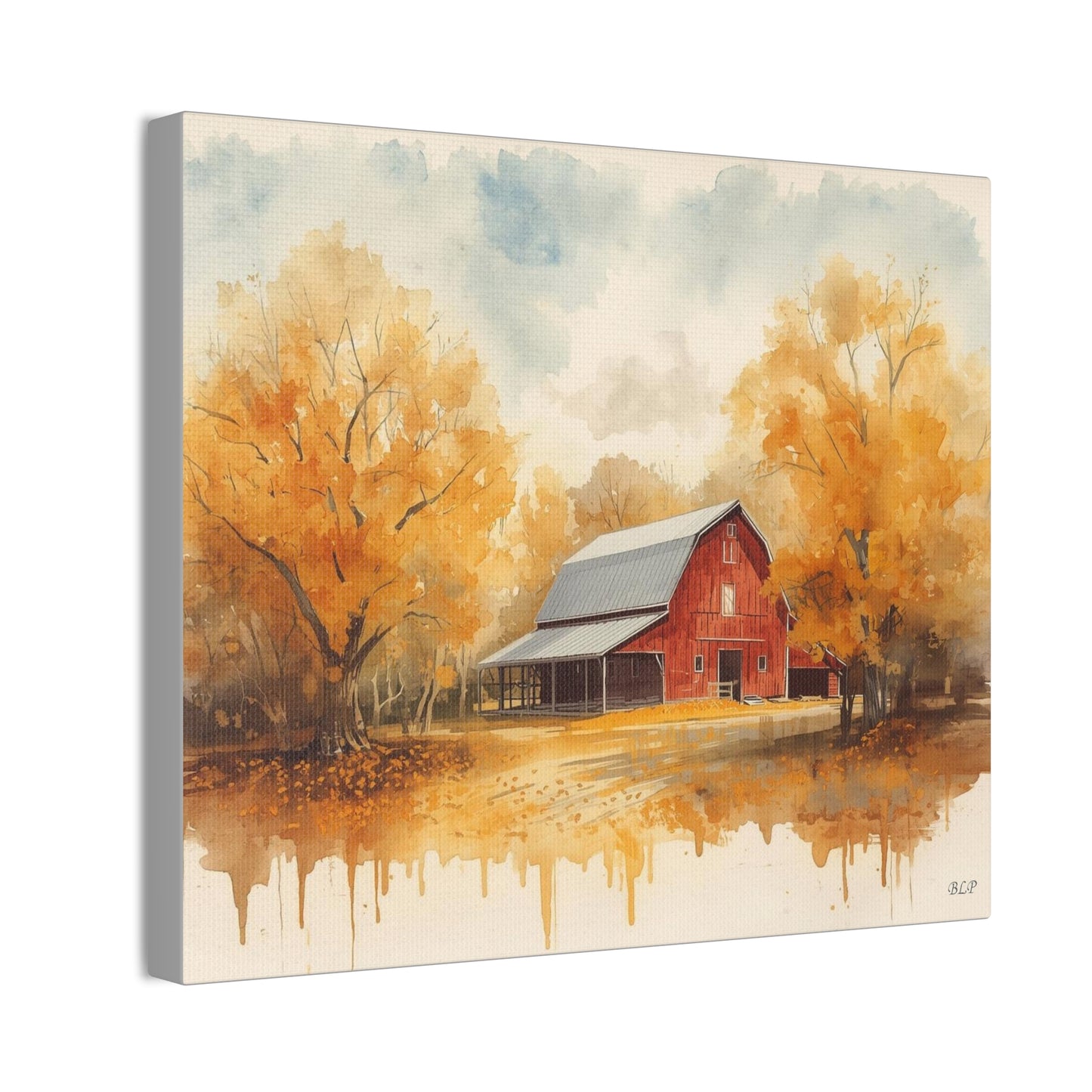 Red Barn - Canvas Stretched, 0.75"- 2026 Wall Art