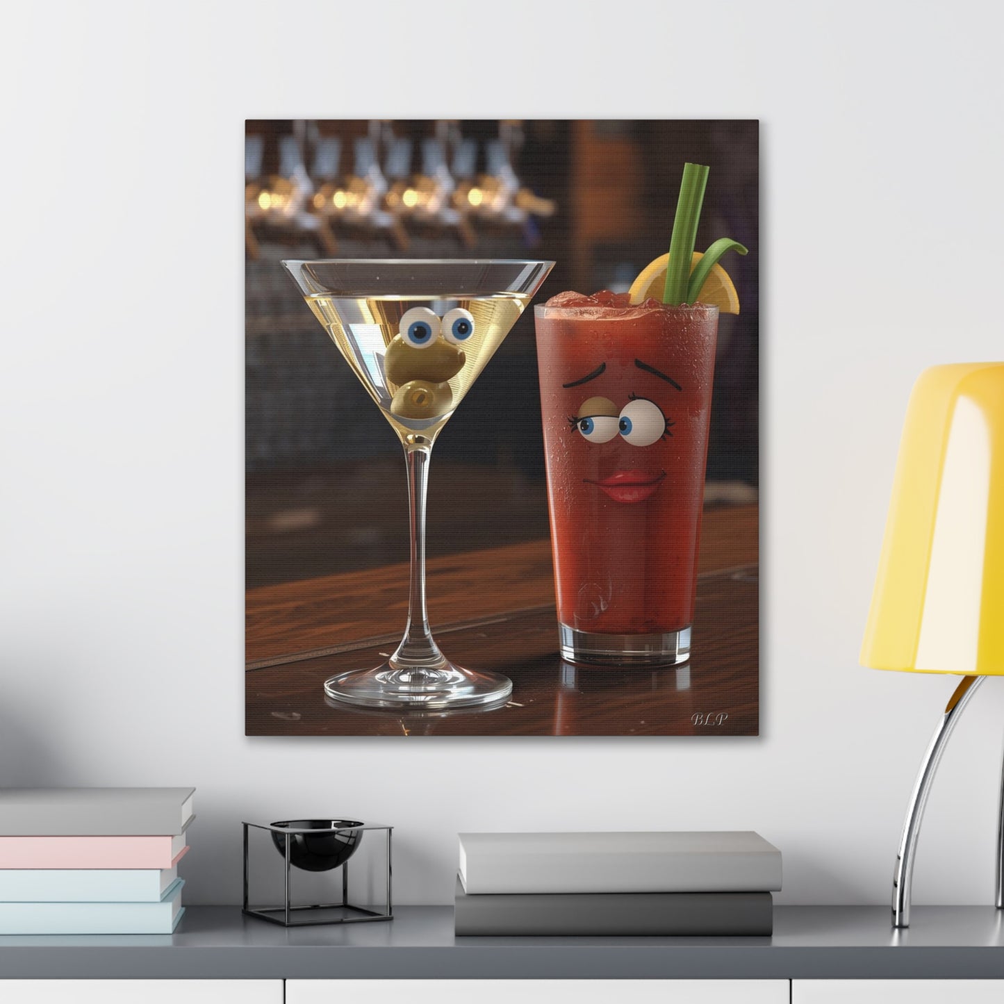 Couple of Drinks - Canvas Stretched, 0.75" - 2026 Wall Art - Creative