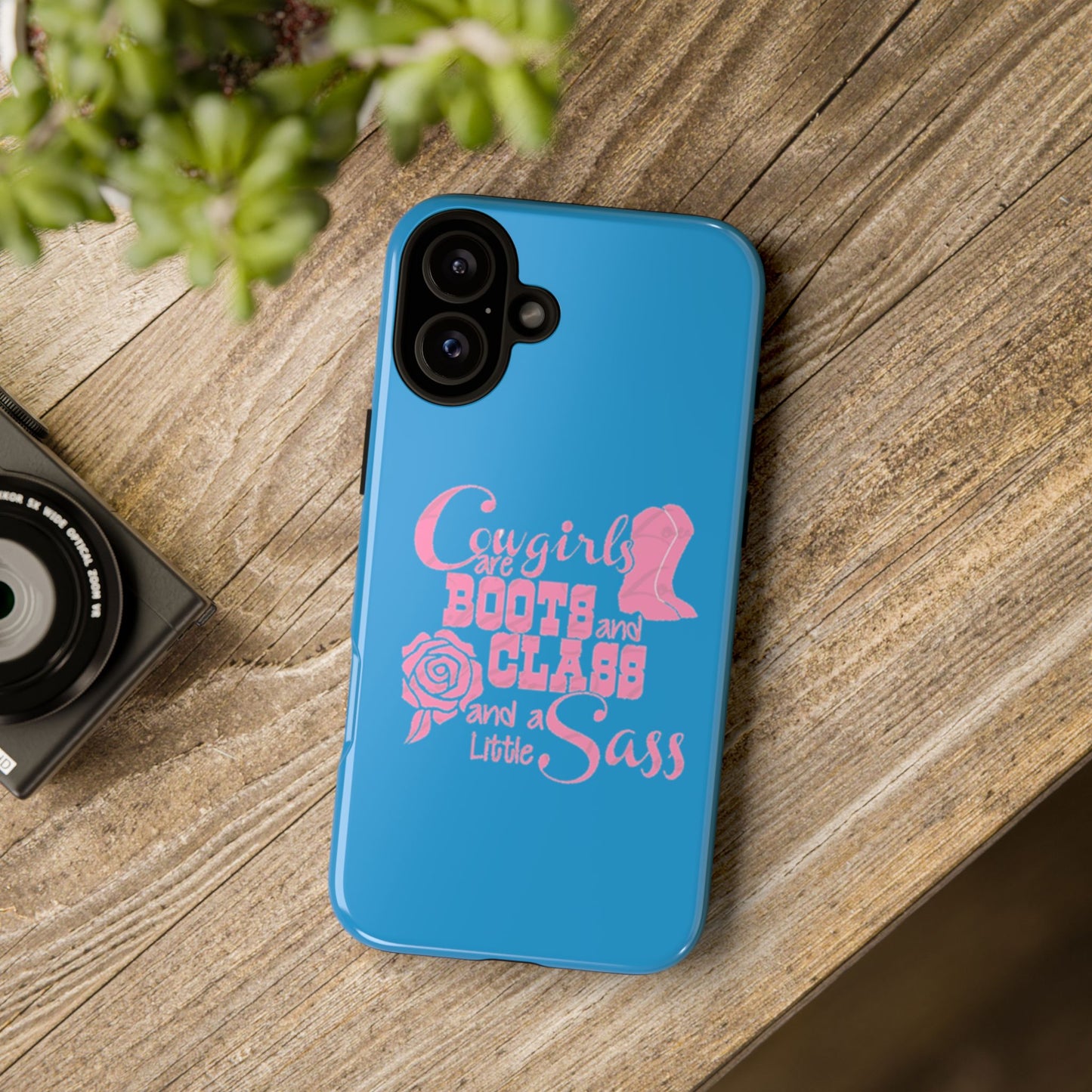 CowGirls are Boots -Tough Whimsical Phone Cases