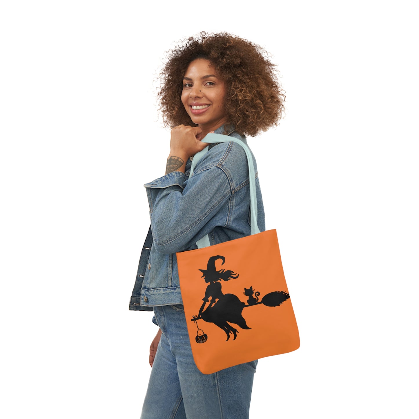 Witch - Canvas Tote Bag, 5-Color Straps - Halloween