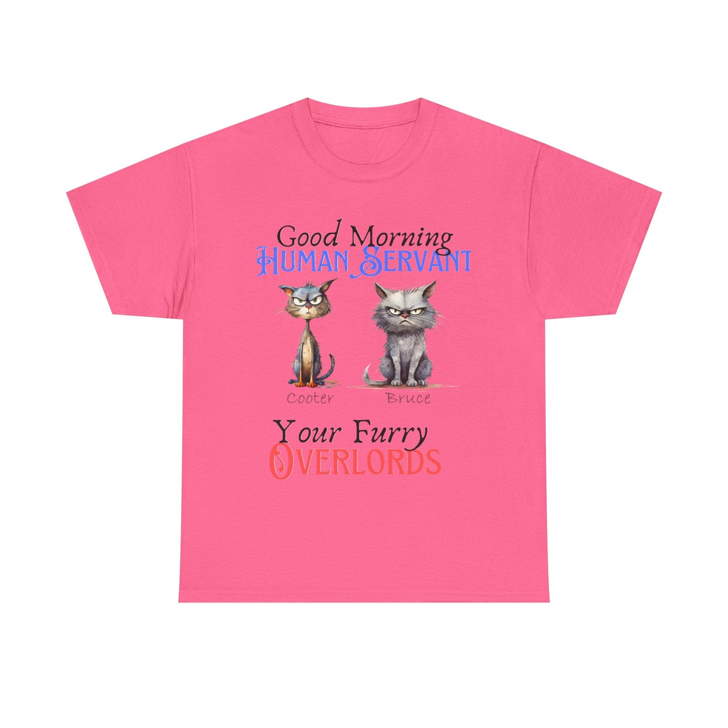 Furry Overlord - Personalized - Unisex Heavy Cotton Tee - Mother's Day - Father's Day - T-Shirts