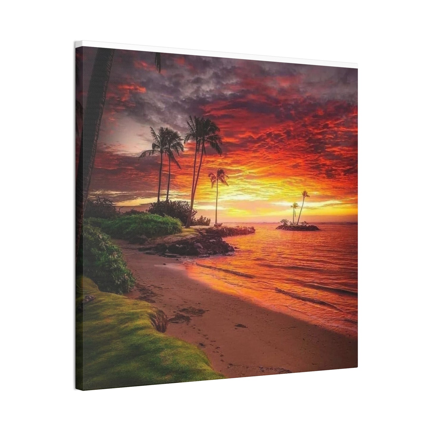 Sunset Island - Canvas Stretched, 0.75"