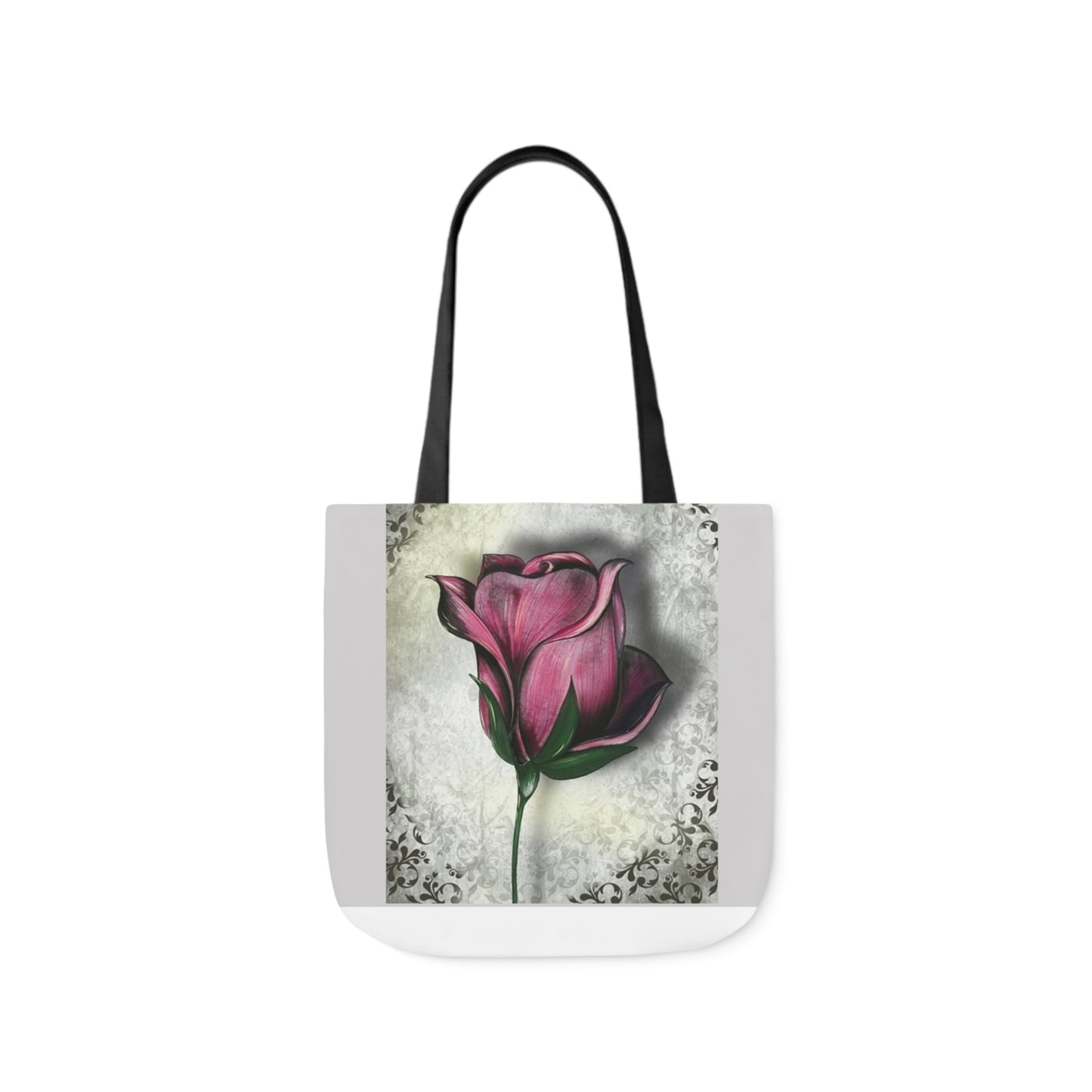 Rose - Canvas Tote Bag, 5-Color Straps