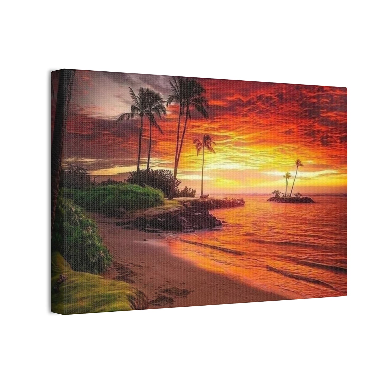 Sunset Island - Canvas Stretched, 0.75"