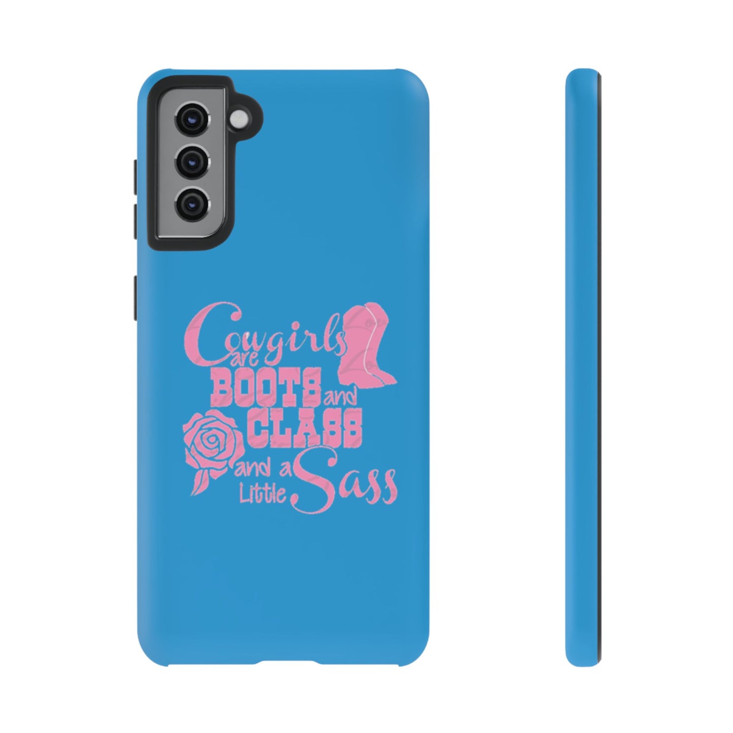 CowGirls are Boots -Tough Whimsical Phone Cases