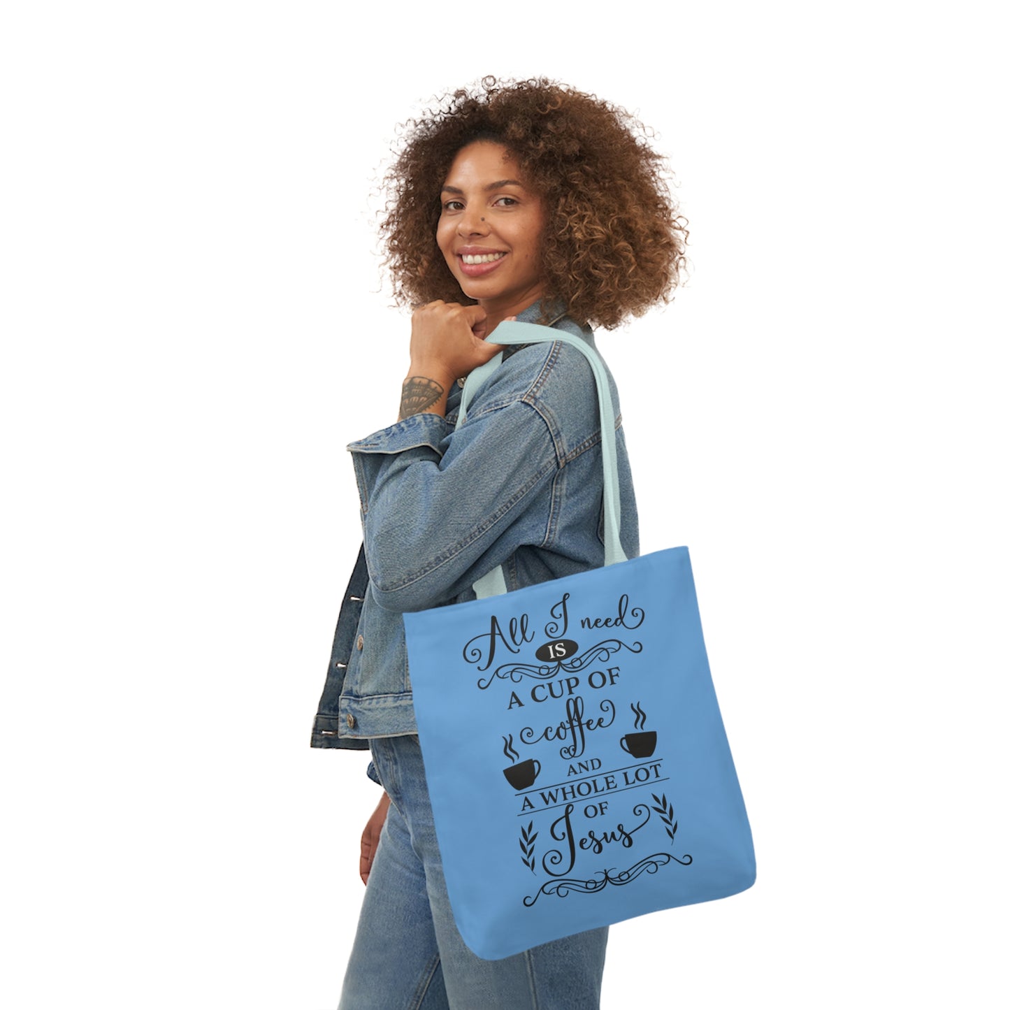 All I Need - Canvas Tote Bag, 5-Color Straps - Religion