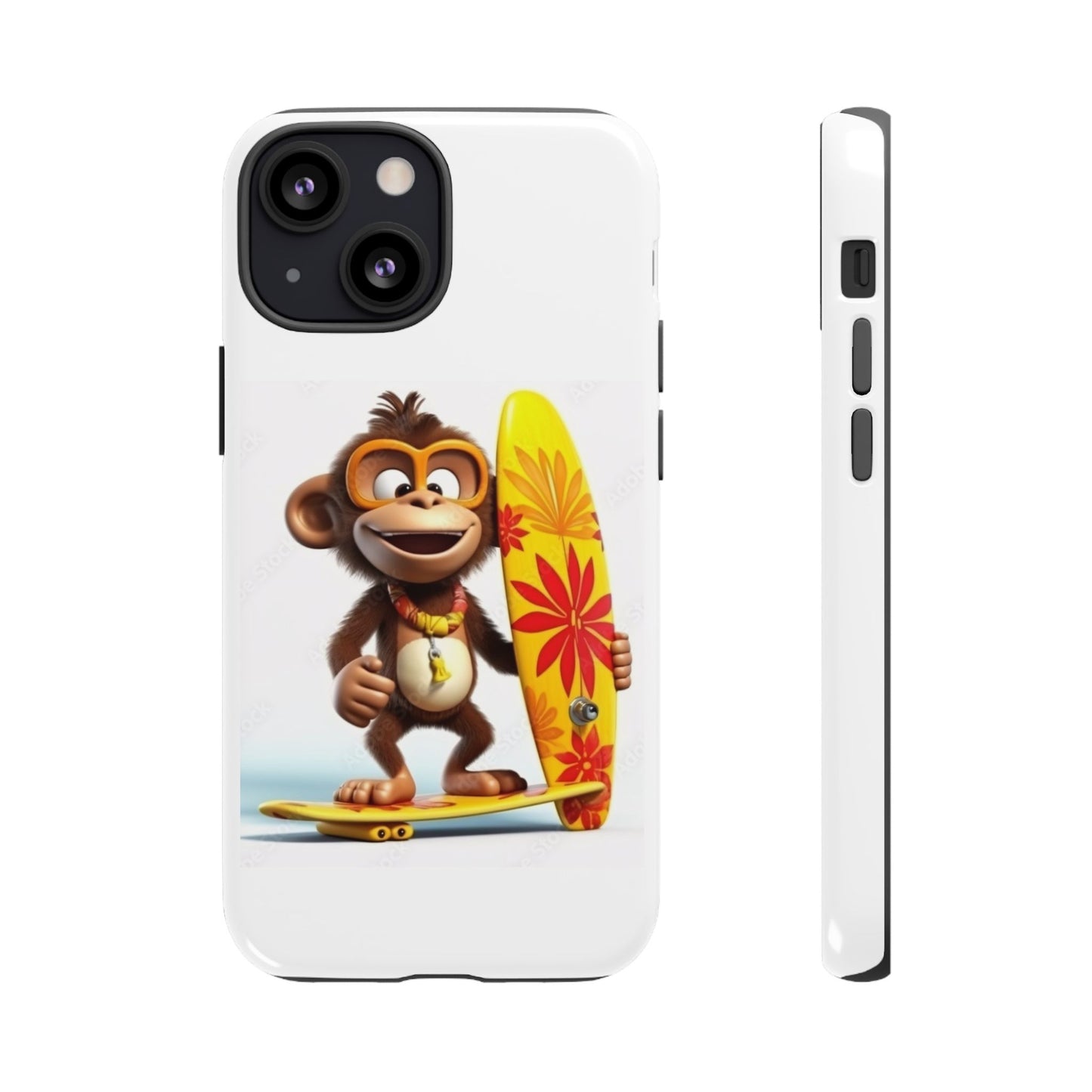 Surfer Monkey -Tough Whimsical Phone Cases