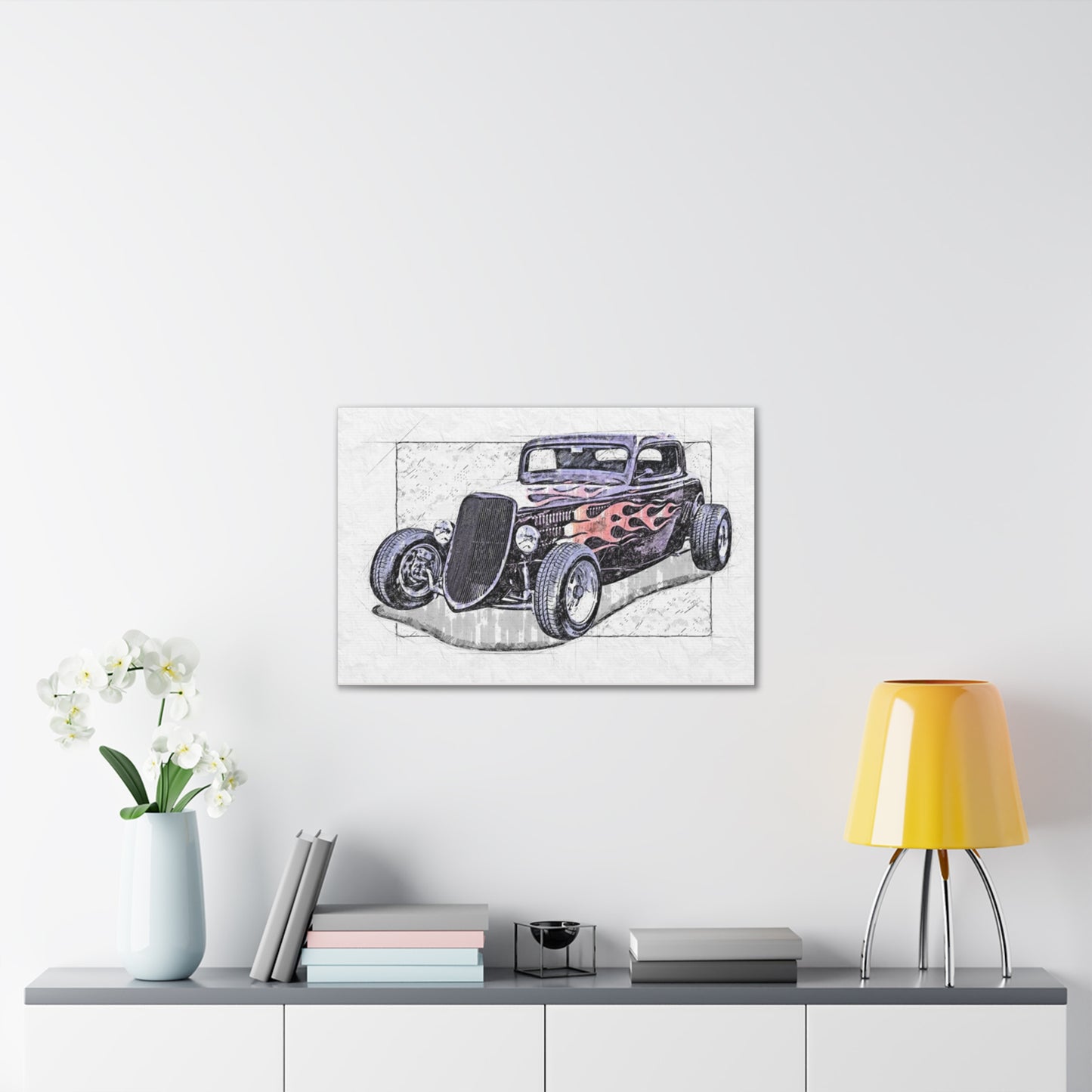 Hot Rod 1 - Canvas Stretched, 0.75" - Father's Day
