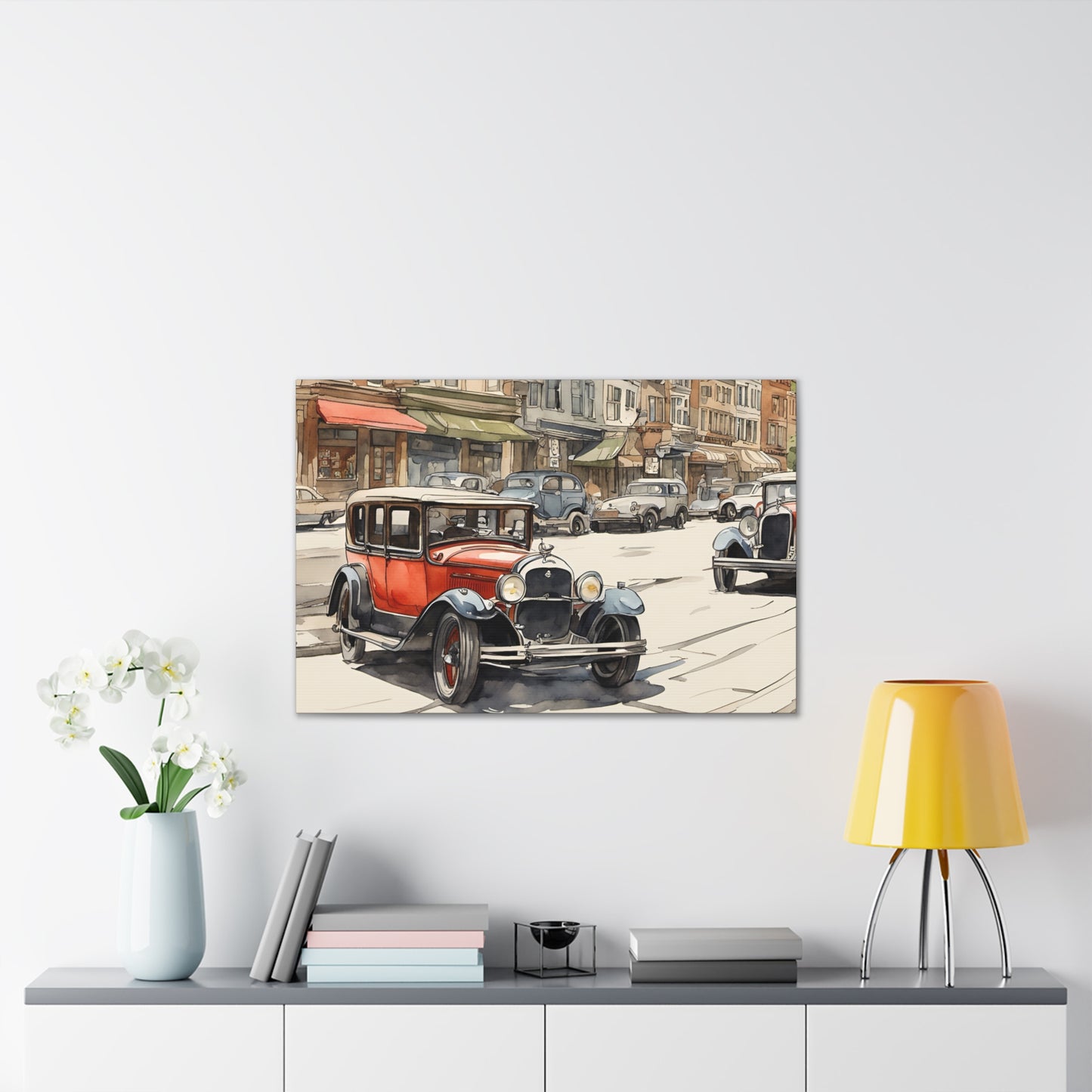 Town Life - Canvas Stretched, 0.75" - Father's Day