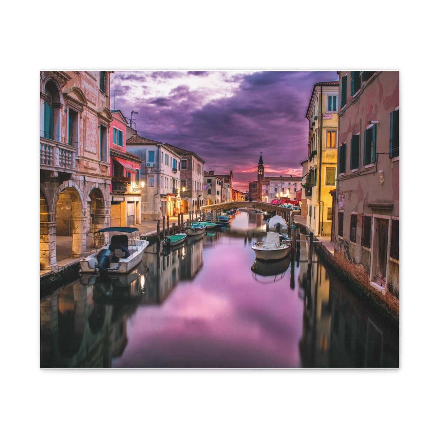 Venice Canal - Canvas Stretched, 0.75"