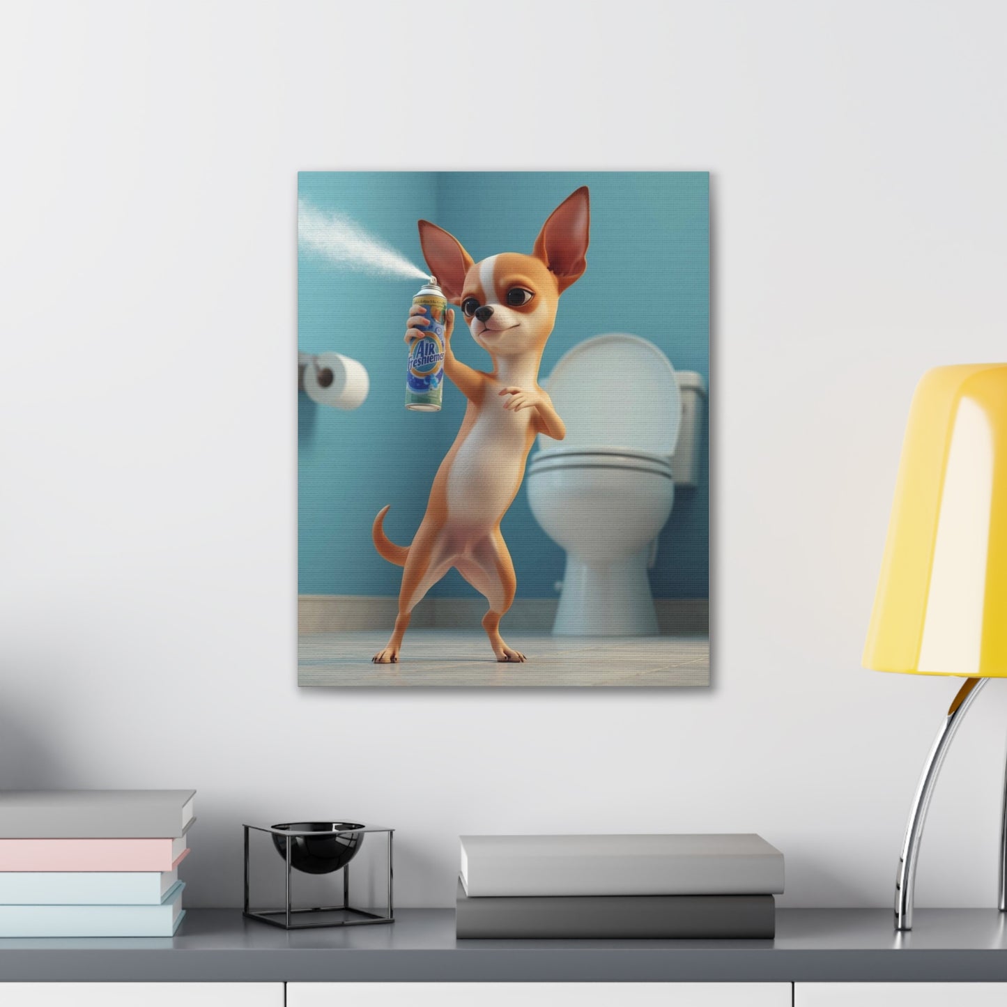 Chihuahua - Canvas Stretched, 0.75" - Wall art 2026 - Bathroom Humor