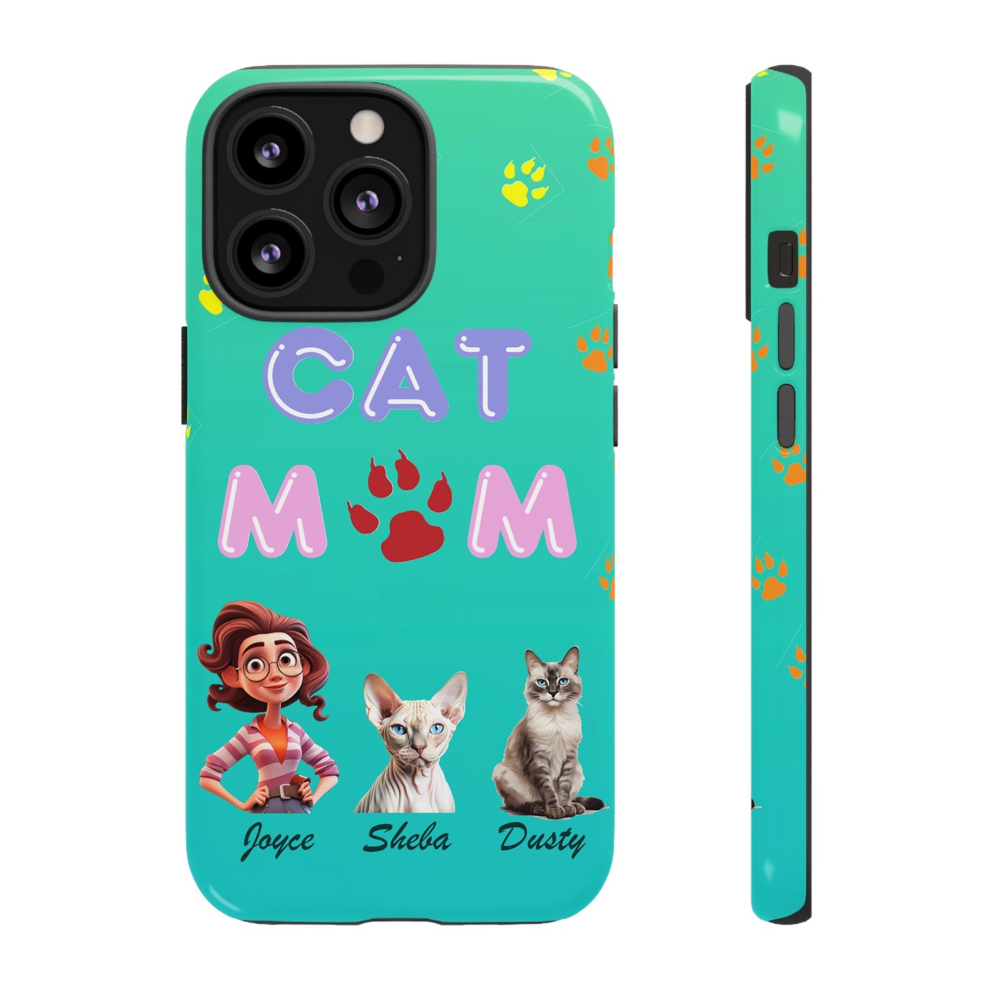 Cat Mom - Tough Cases - Mother's Day - Whimsical