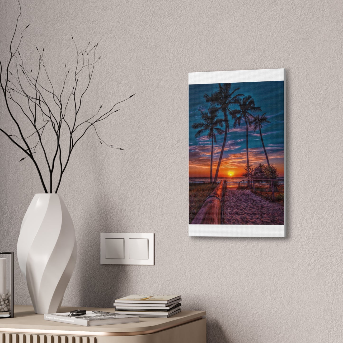 Sunset Palms - Canvas Stretched, 0.75"