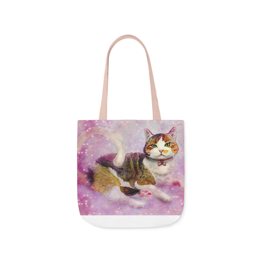 A Kitty - Canvas Tote Bag, 5-Color Straps