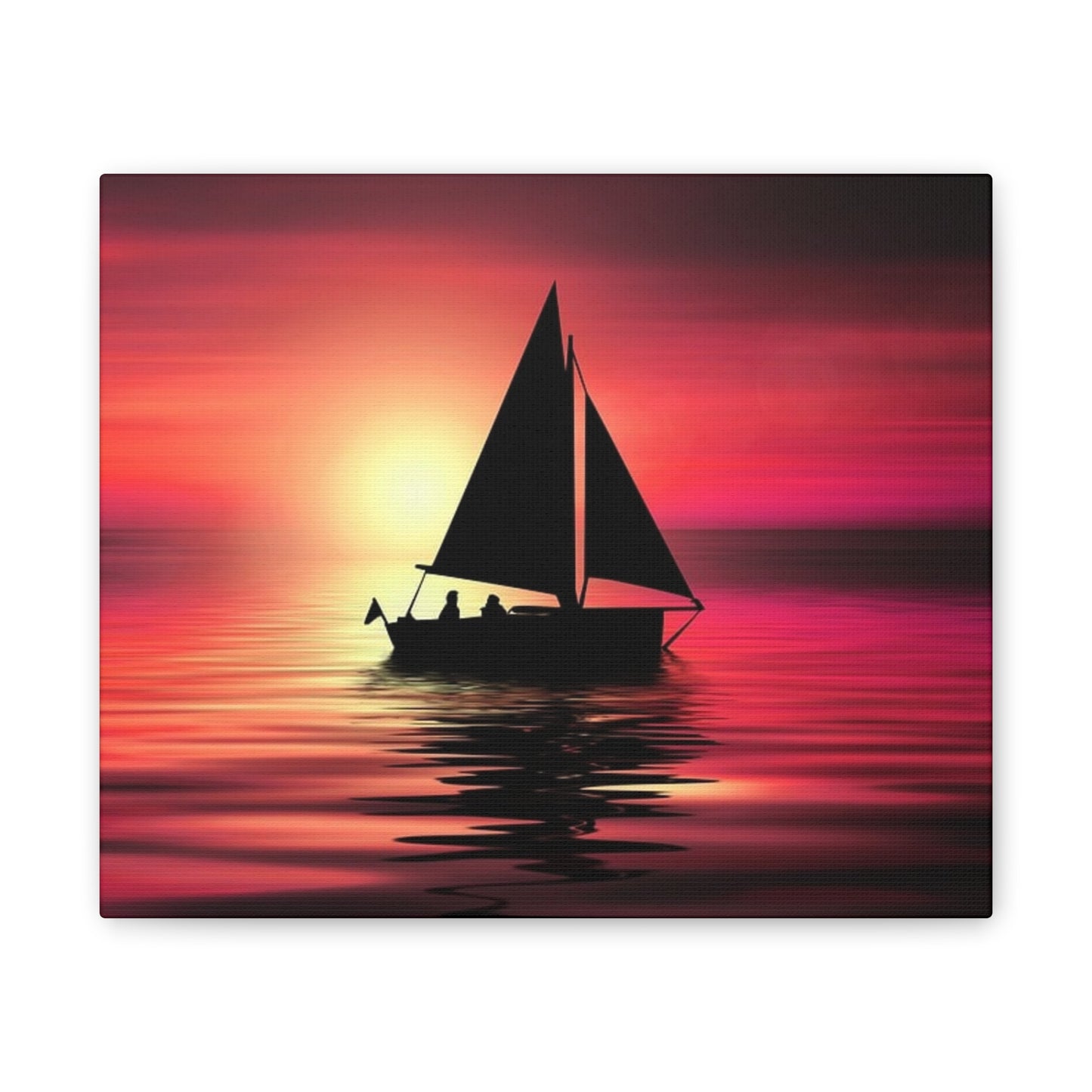 Sailing at Sunset - Canvas Stretched, 0.75"