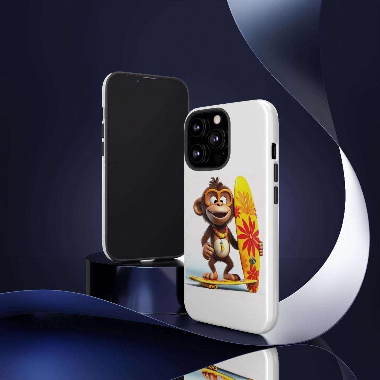 Surfer Monkey -Tough Whimsical Phone Cases