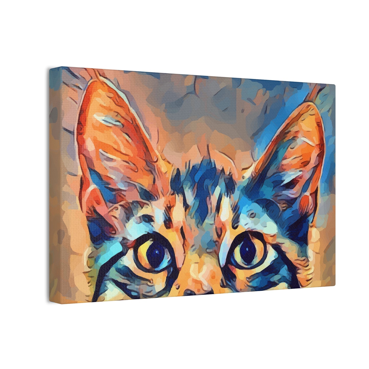 Spying Kitty - Canvas Stretched, 0.75"