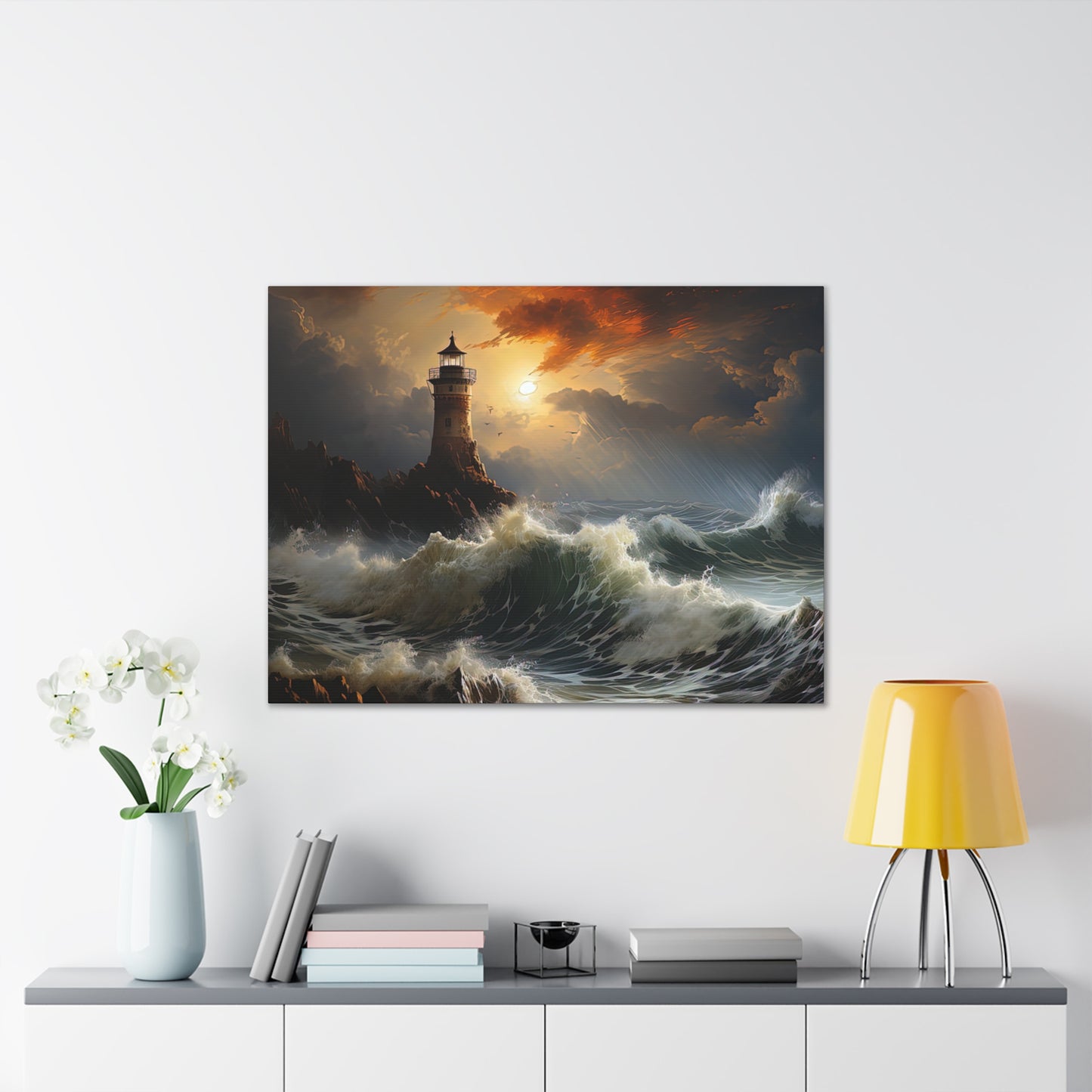 Light House - Canvas Stretched, 0.75"