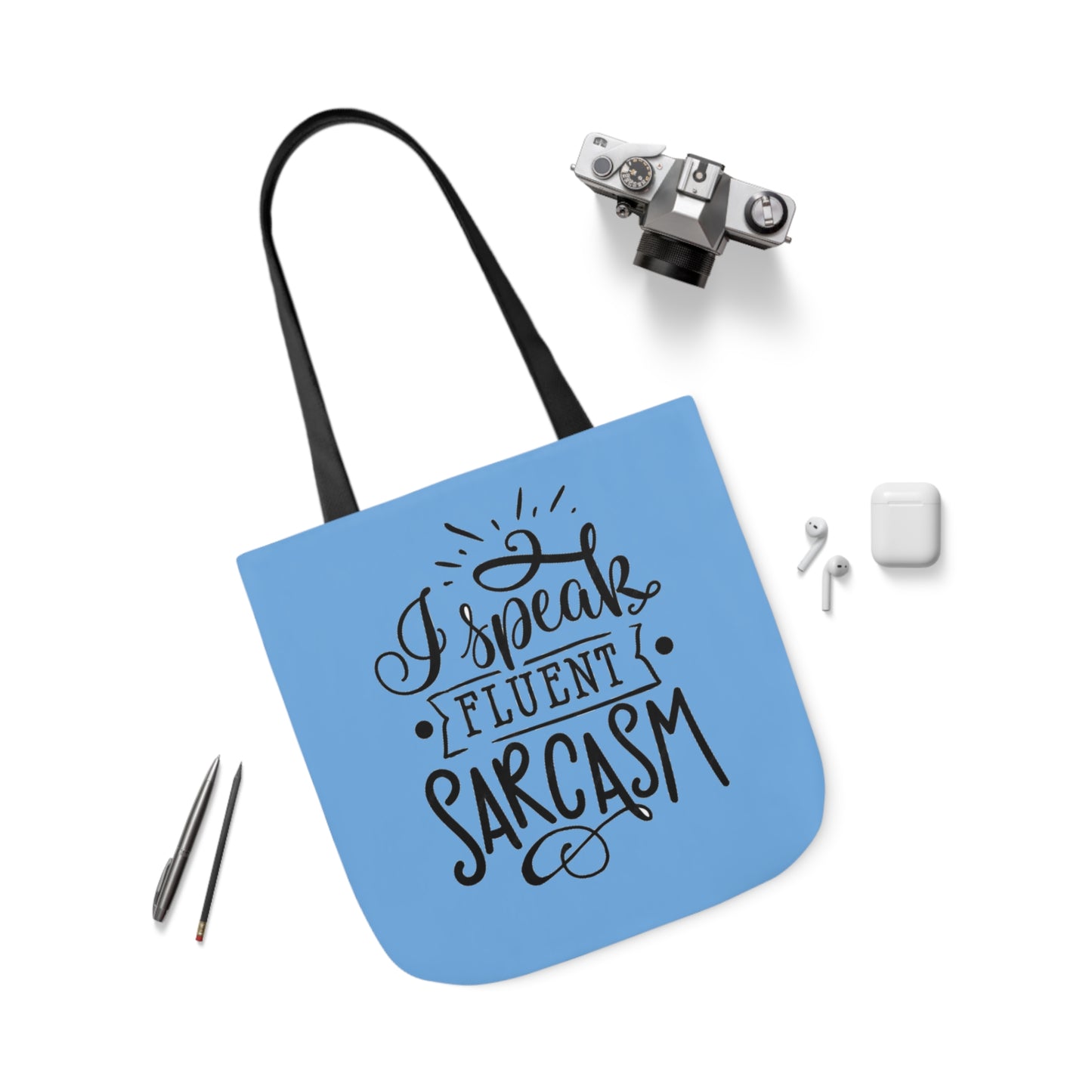 I Speak - Canvas Tote Bag, 5-Color Straps