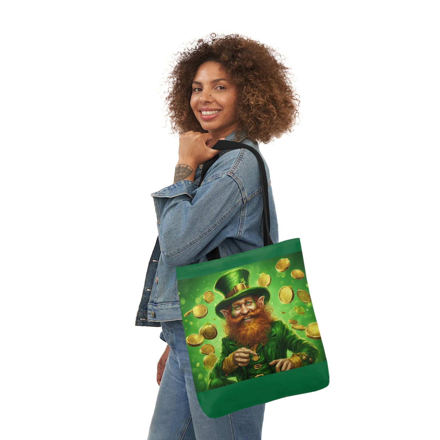 St. Patricks - Canvas Tote Bag, 5-Color Straps