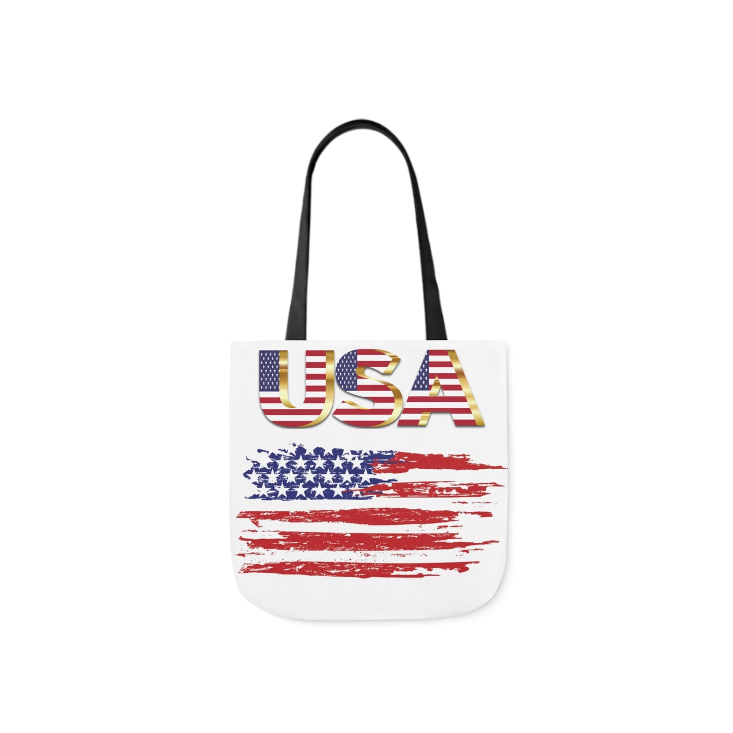 American - Canvas Tote Bag, 5-Color Straps - Patriotic