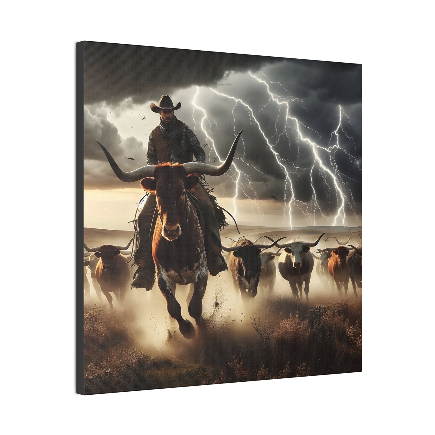 On the Herd - Canvas Stretched, 0.75" - 2026 Wall Art - Americana