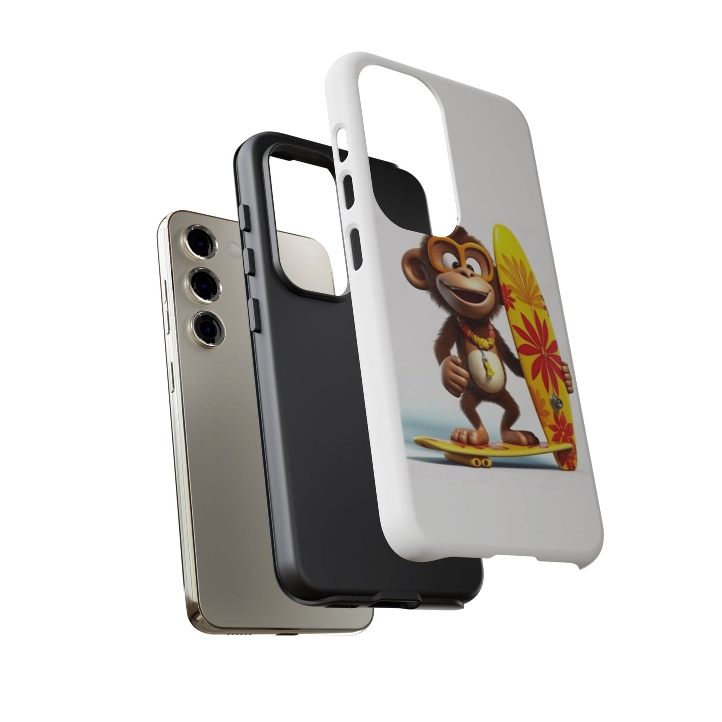 Surfer Monkey -Tough Whimsical Phone Cases