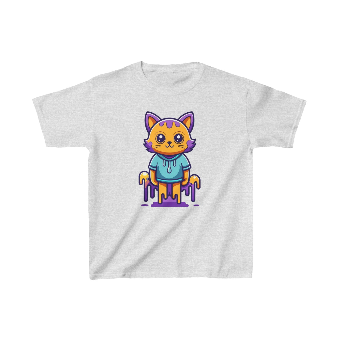 Kids - Cartoon Kitty -  Heavy Cotton™ T-Shirts