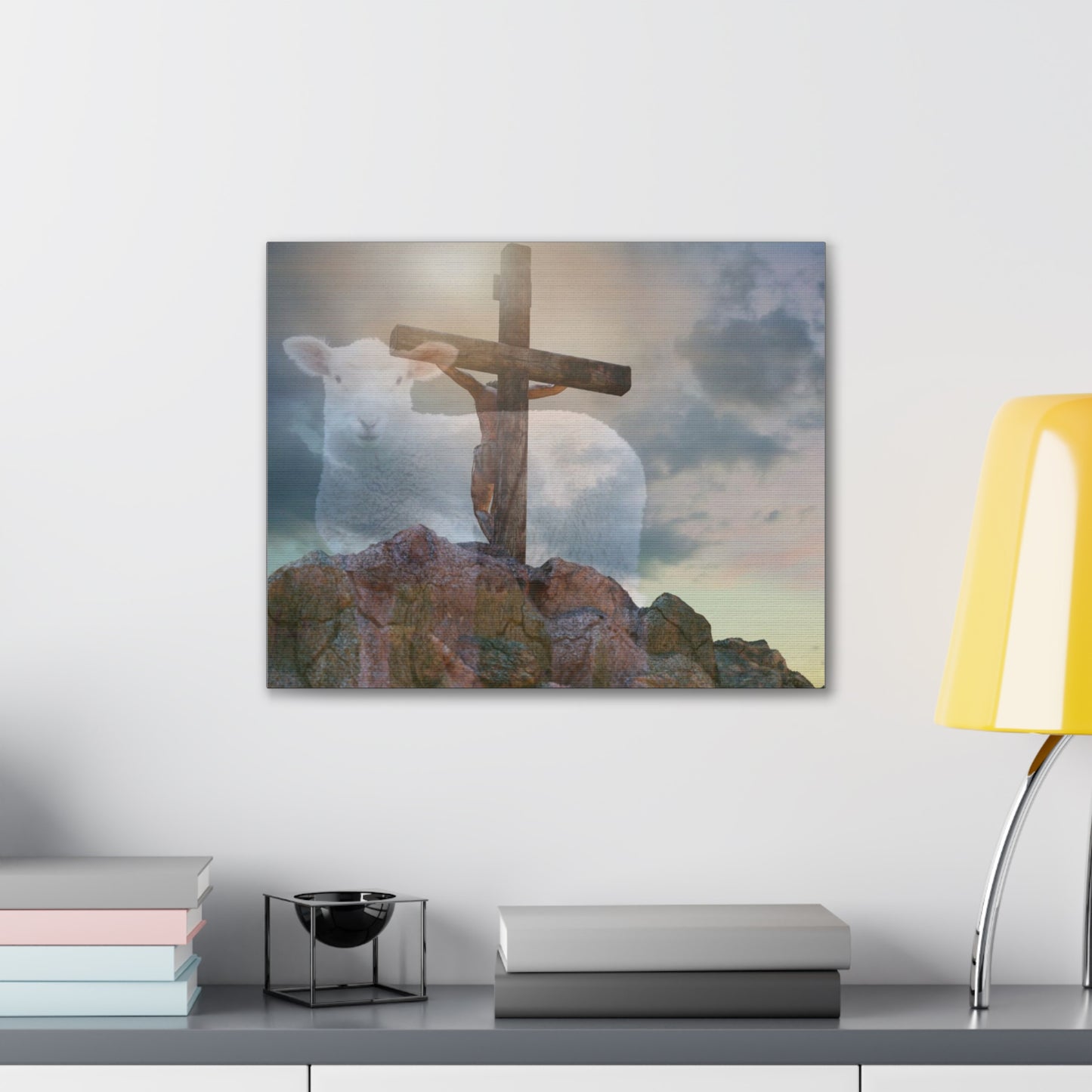 The Lamb of God - Canvas Stretched, 0.75" - Easter - Mother's Day - Father's Day