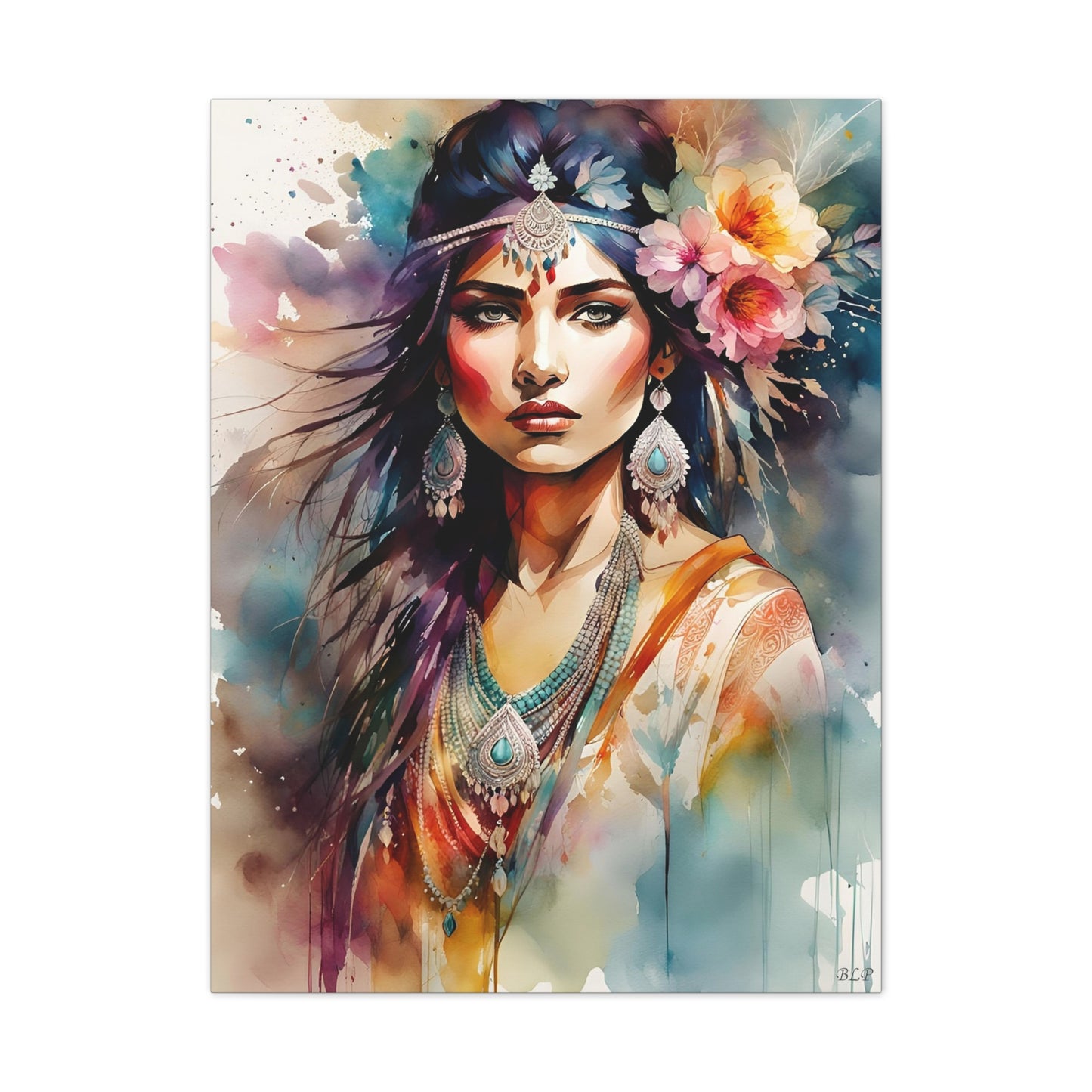 Indian Maiden - Canvas Stretched, 0.75" - 2026 Wall Art - Individuals