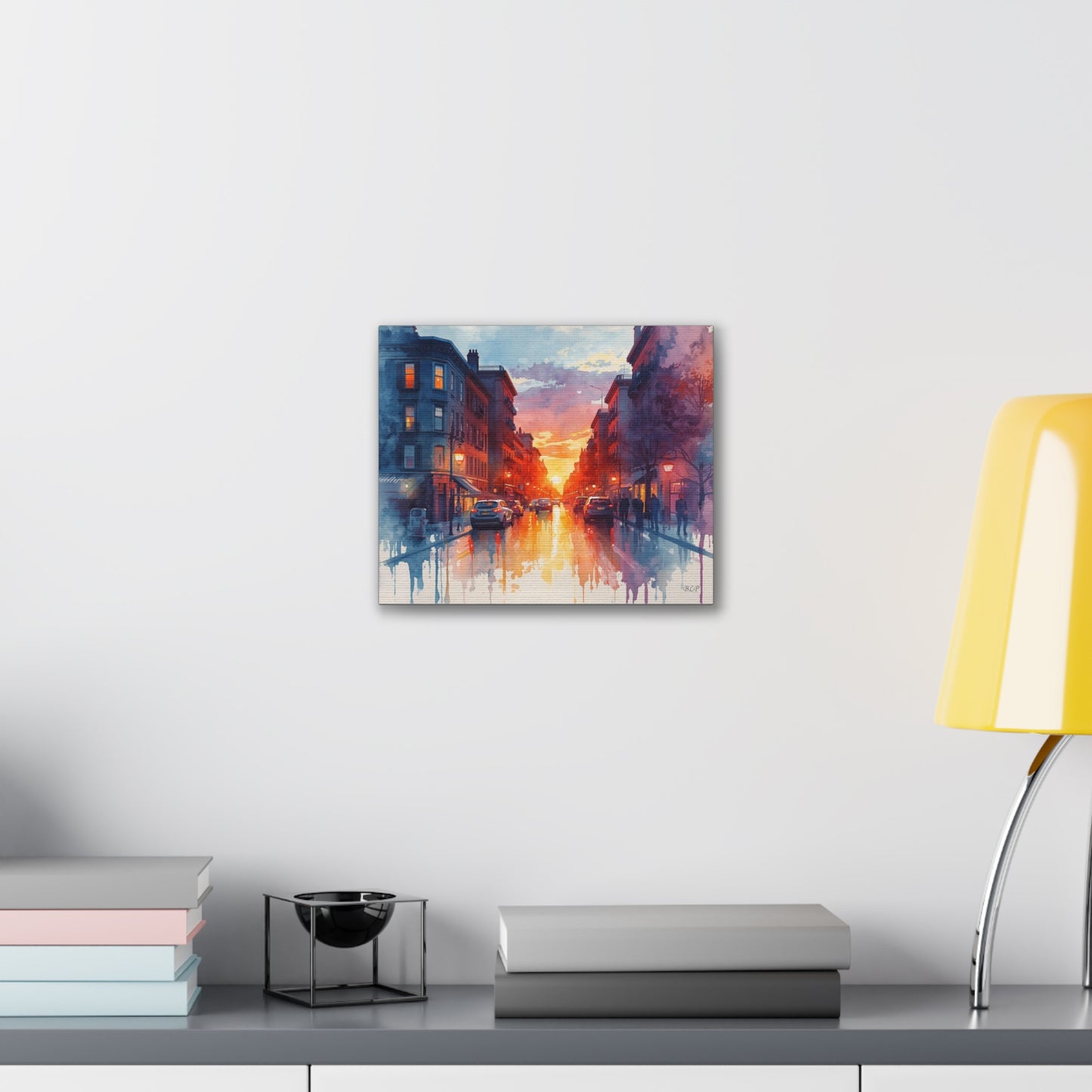 City Street - Canvas Stretched, 0.75" - 2026 Wall Art - Places