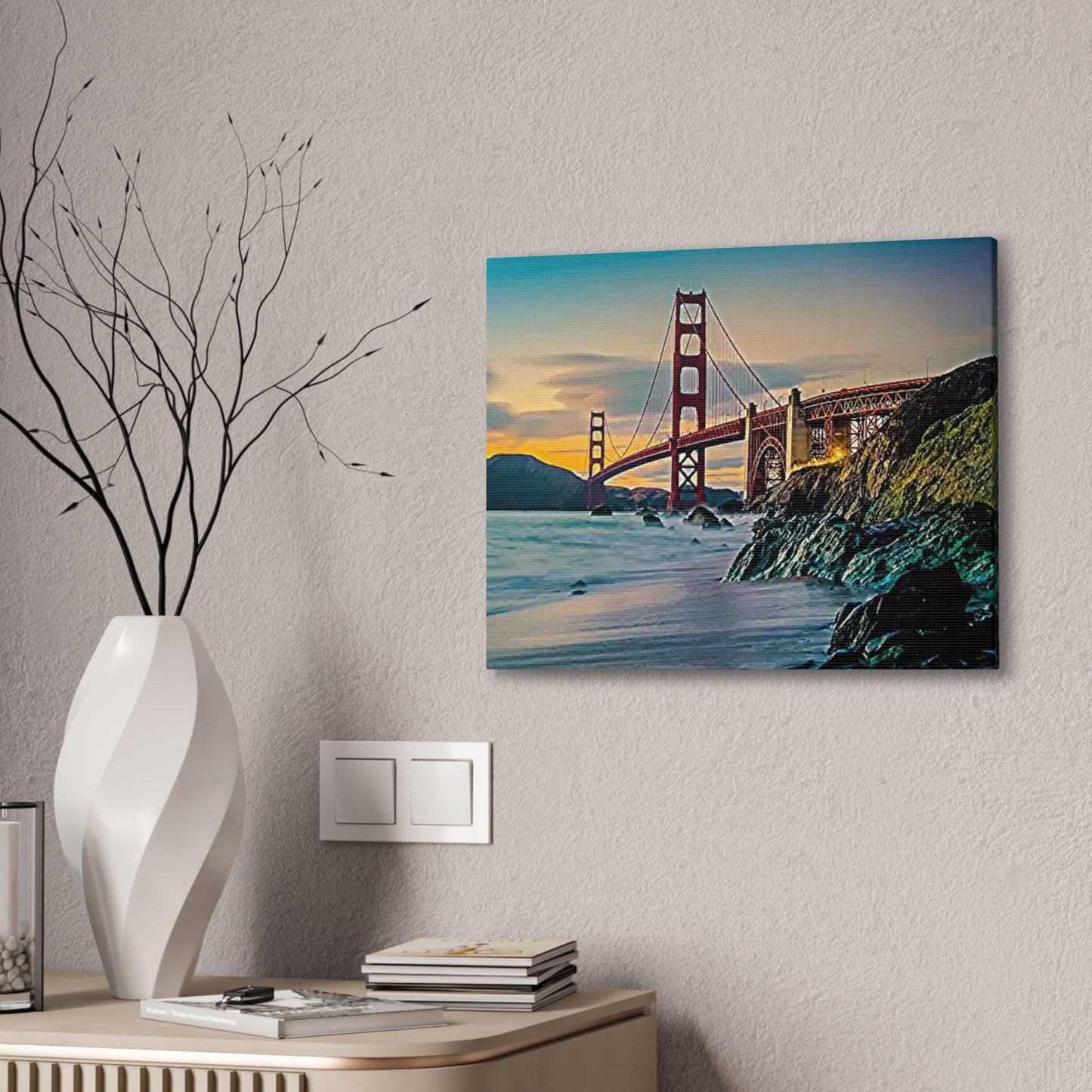 Golden Gate - Canvas Stretched, 0.75"