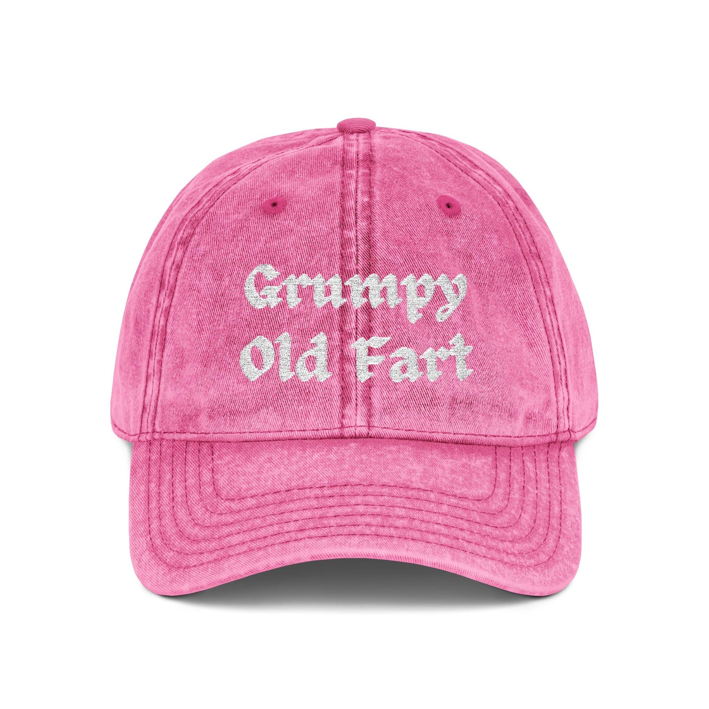 Grumpy Old Fart - Embroidered - Vintage Baseball Cap (Embroidery) - Father's Day