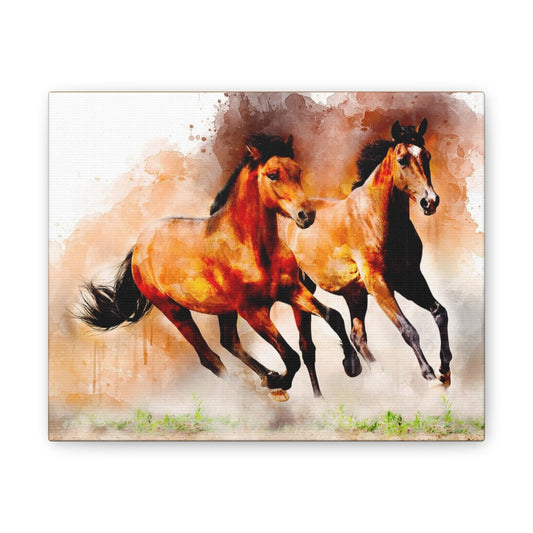 Horses - Canvas Stretched, 0.75"