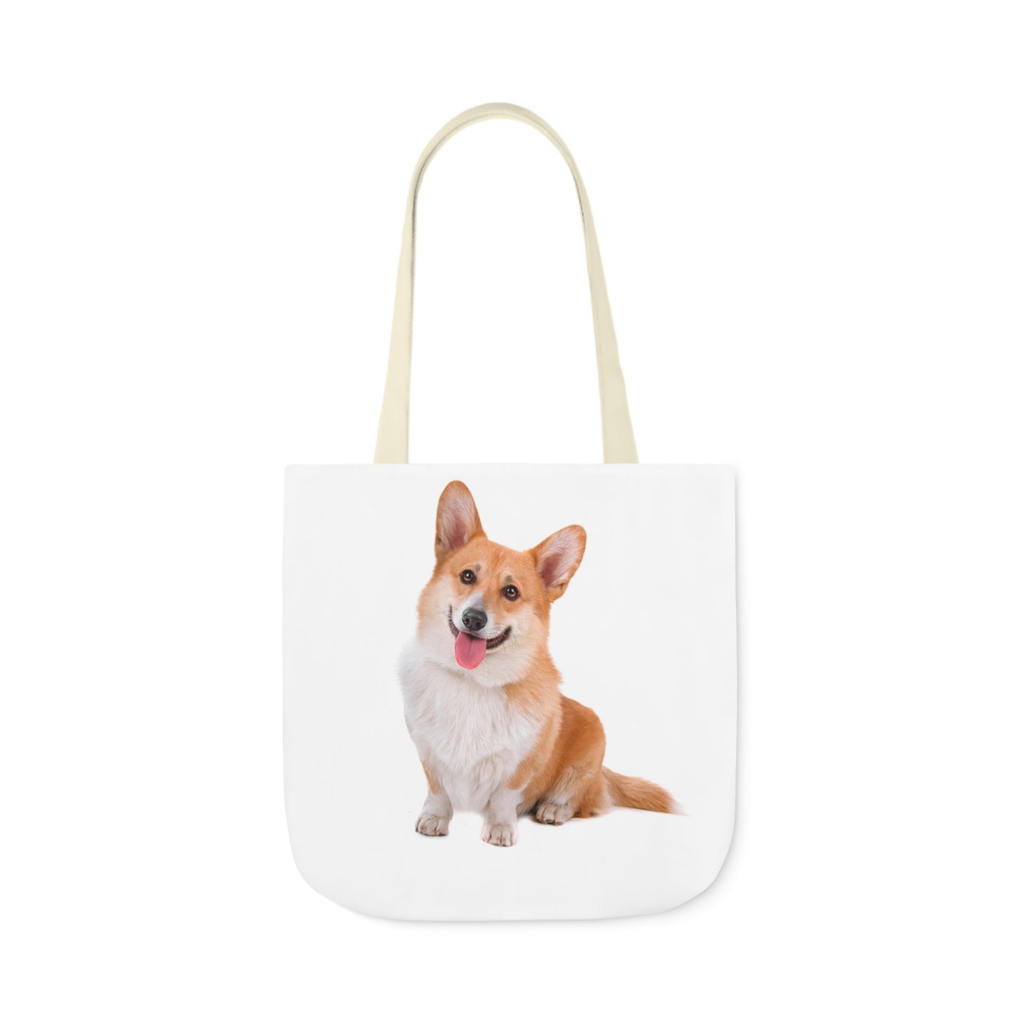 Corgi 1 - Canvas Tote Bag, 5-Color Straps