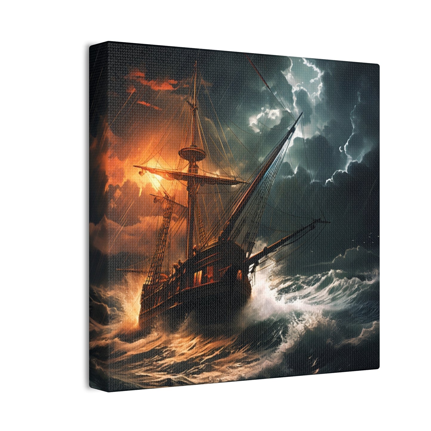 Sailing in the storm - Canvas Stretched, 0.75"