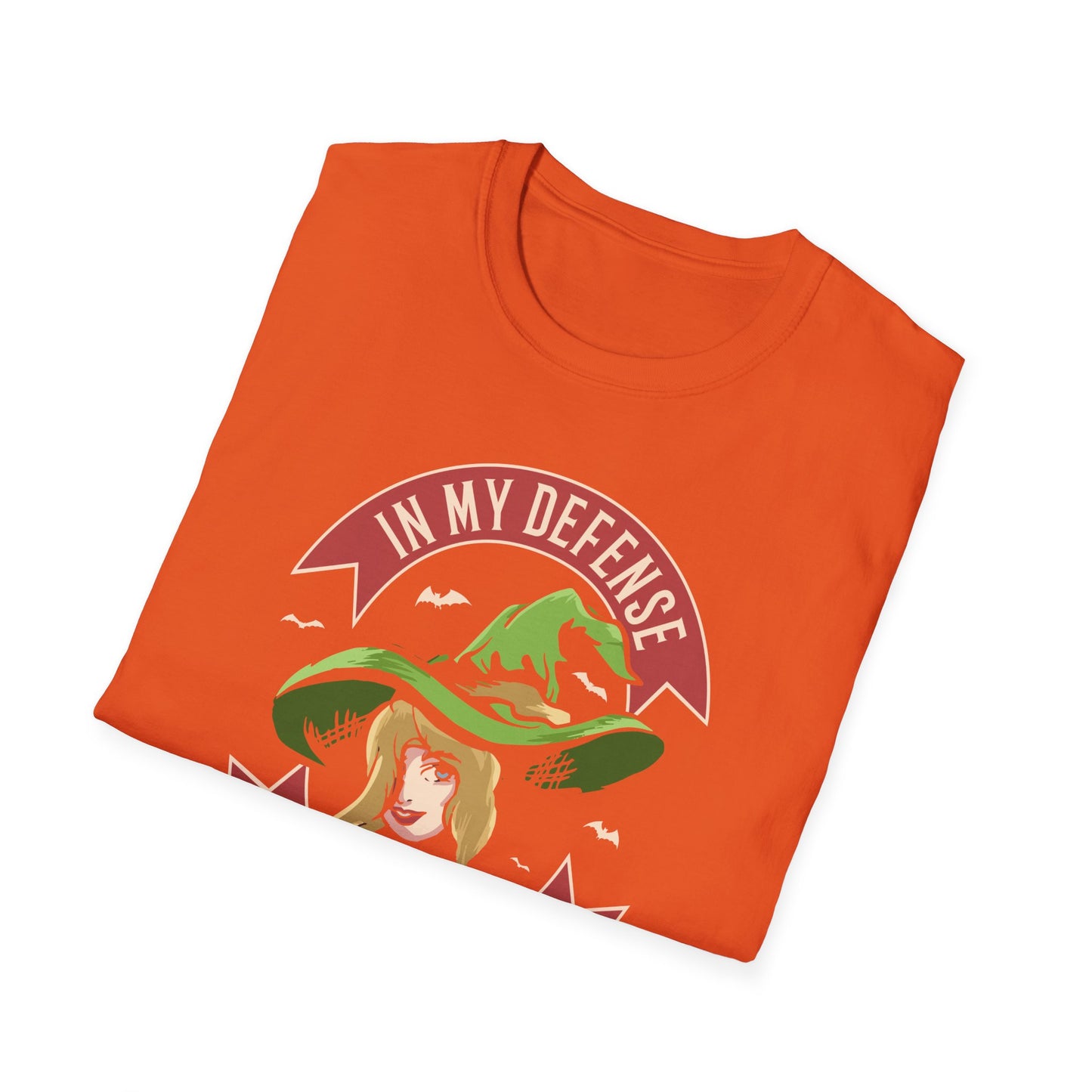 In My Defense - Unisex Softstyle T-Shirt - Halloween