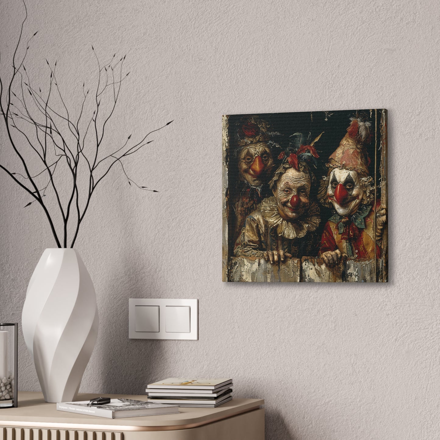 Clowns - Canvas Stretched, 0.75"